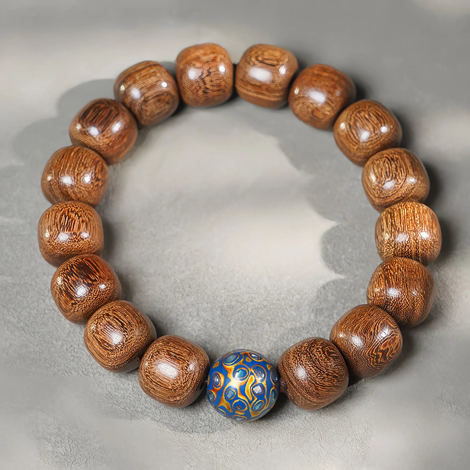 Golden Sandalwood Artisan Strand Bracelet