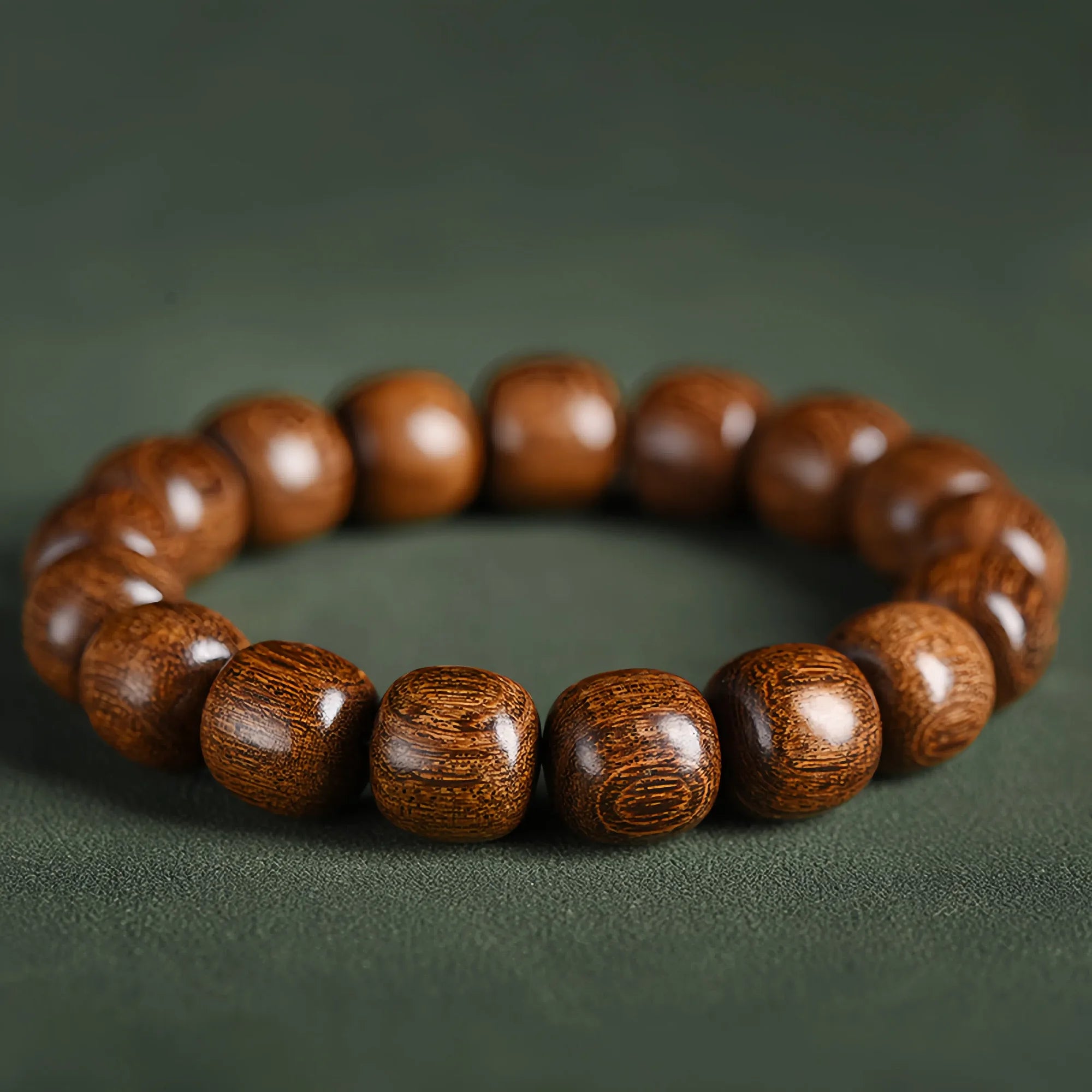 Golden Sandalwood Artisan Strand Bracelet