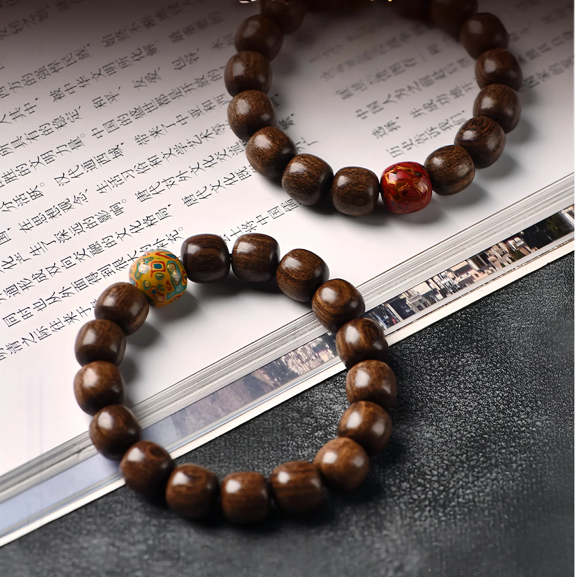 Golden Sandalwood Artisan Strand Bracelet