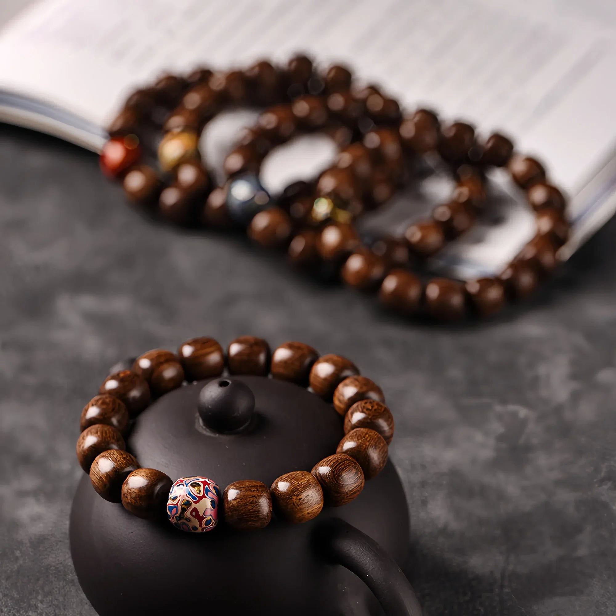 Golden Sandalwood Artisan Strand Bracelet