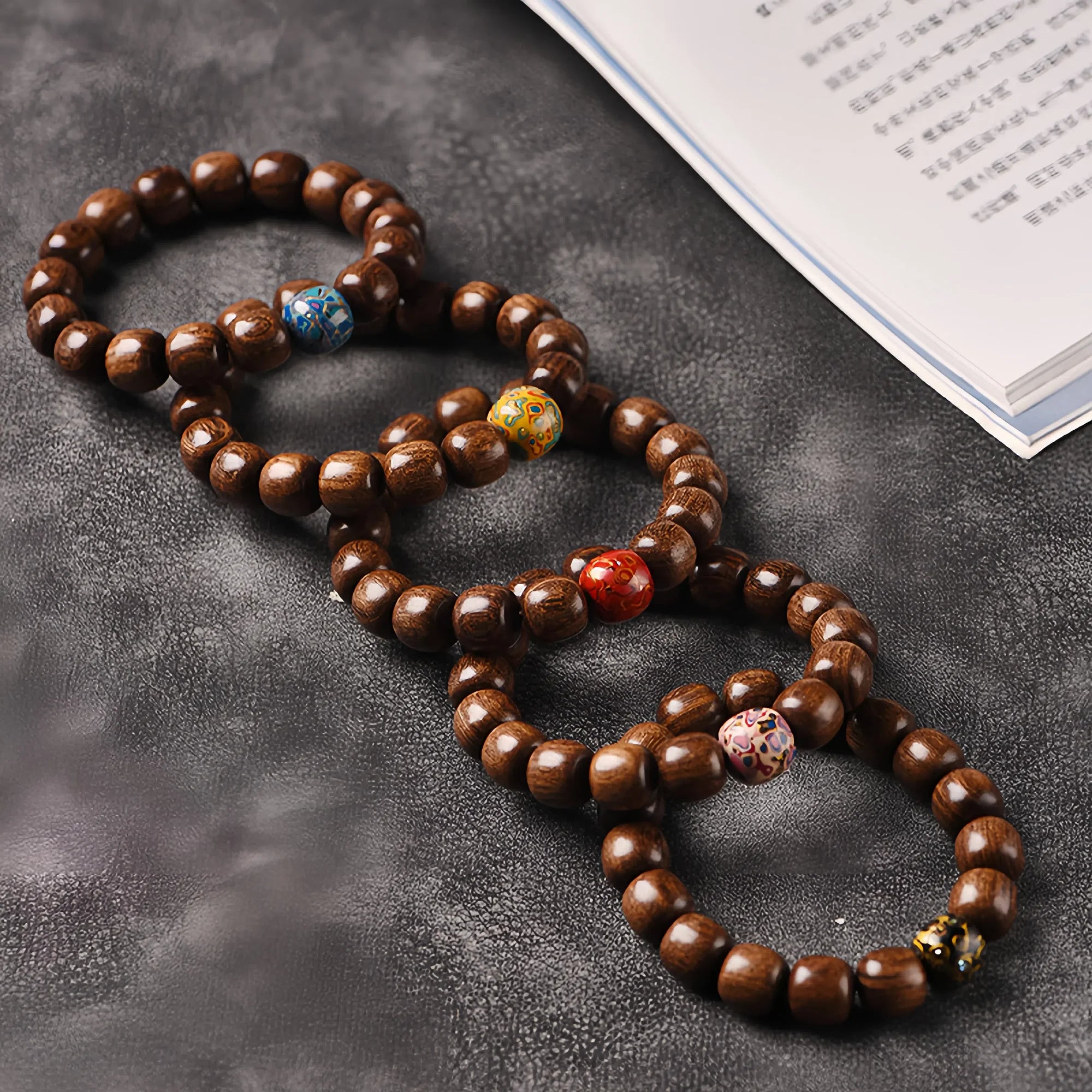 Golden Sandalwood Artisan Strand Bracelet