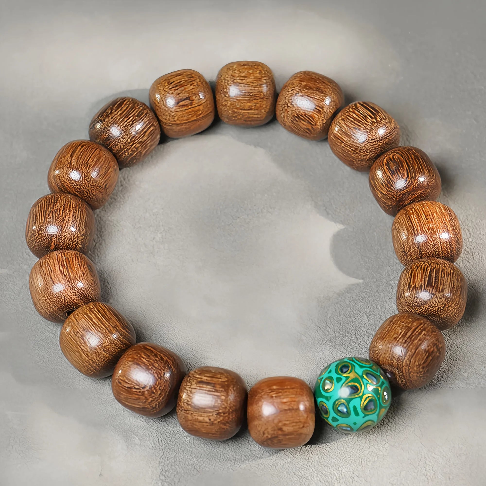 Golden Sandalwood Artisan Strand Bracelet