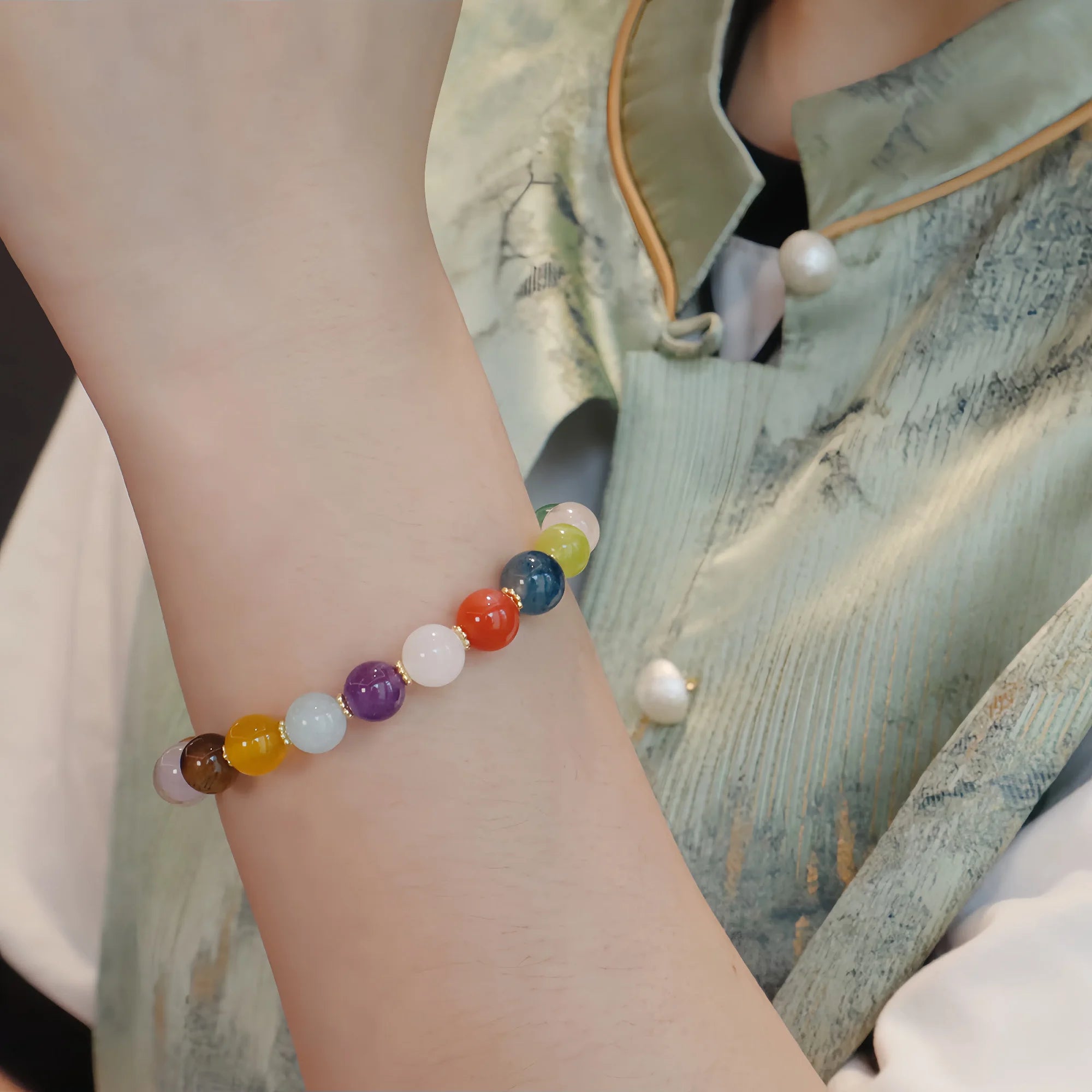 Harmony Blossom Multi-Crystal Bracelet