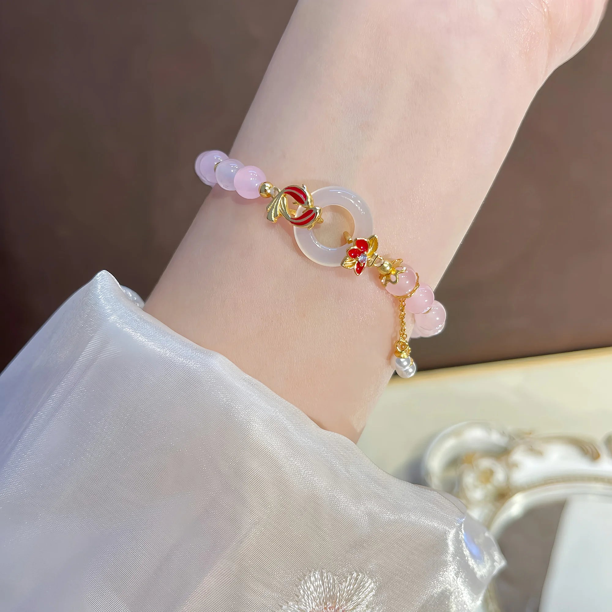 Koi Blossom Resonance Bracelet