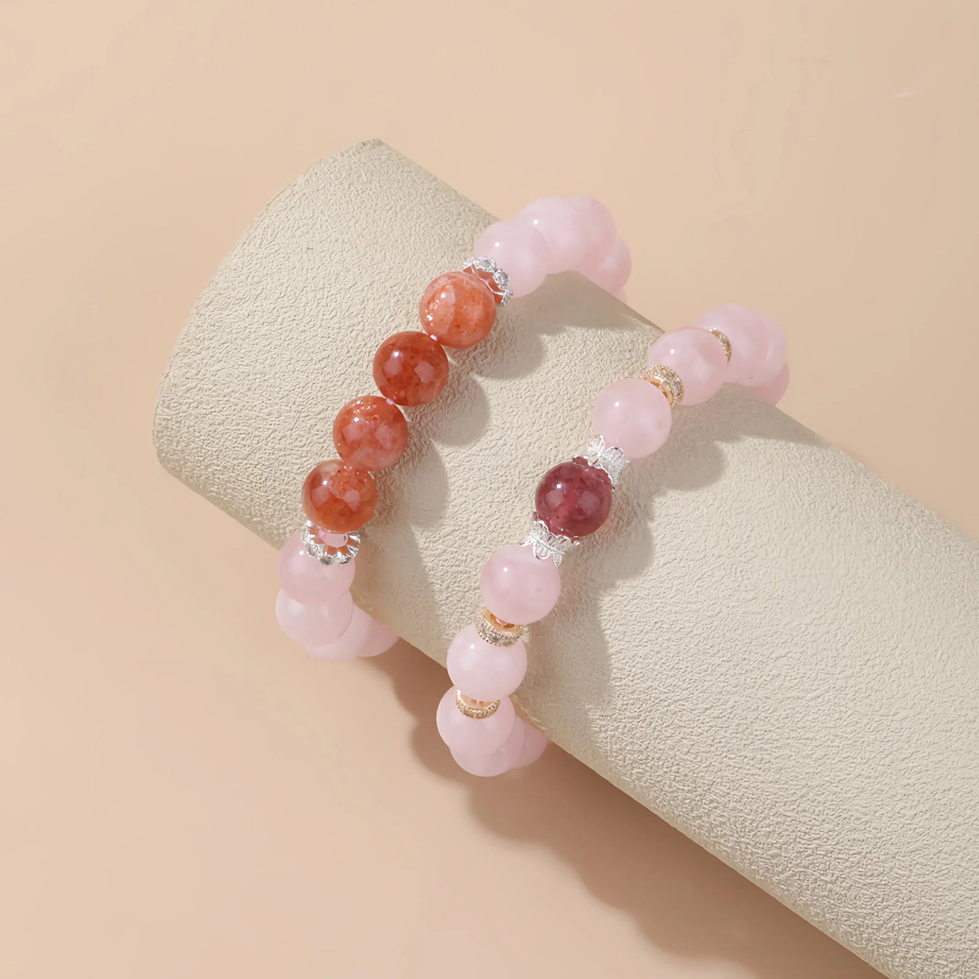 Madagascar Lotus Rose Quartz Bracelet
