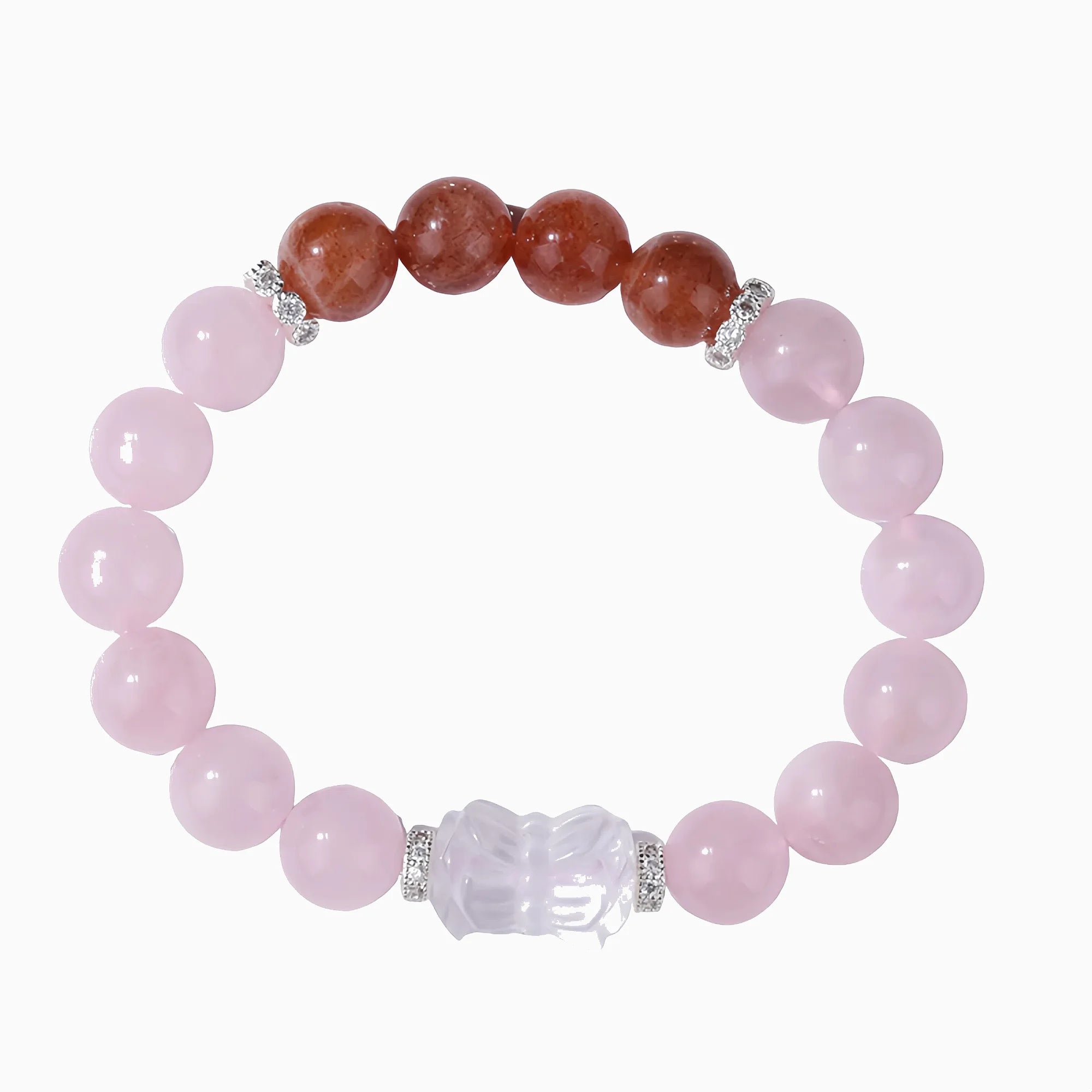 Madagascar Lotus Rose Quartz Bracelet