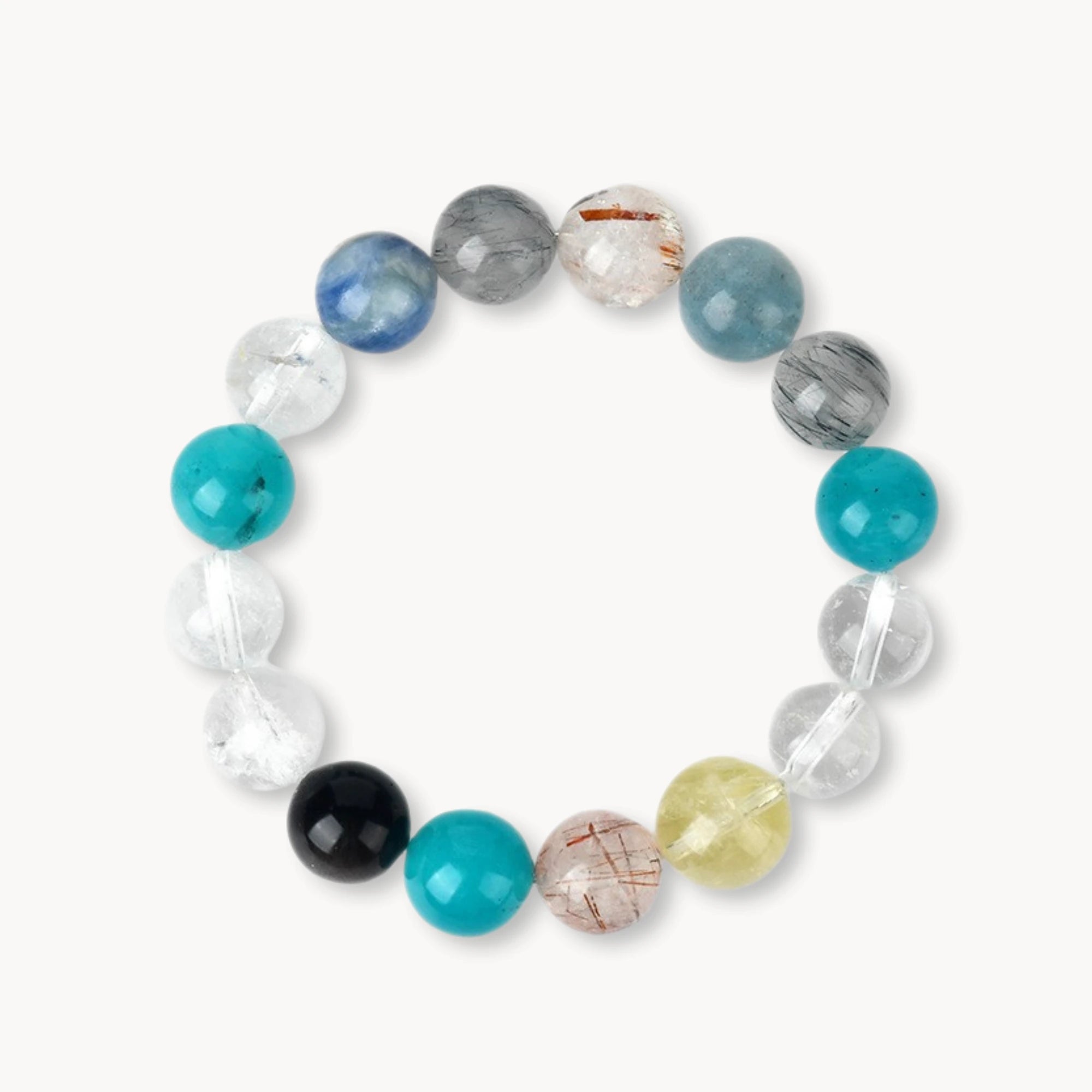 Mixed Healing Crystal Bracelet with Natural Gemstones