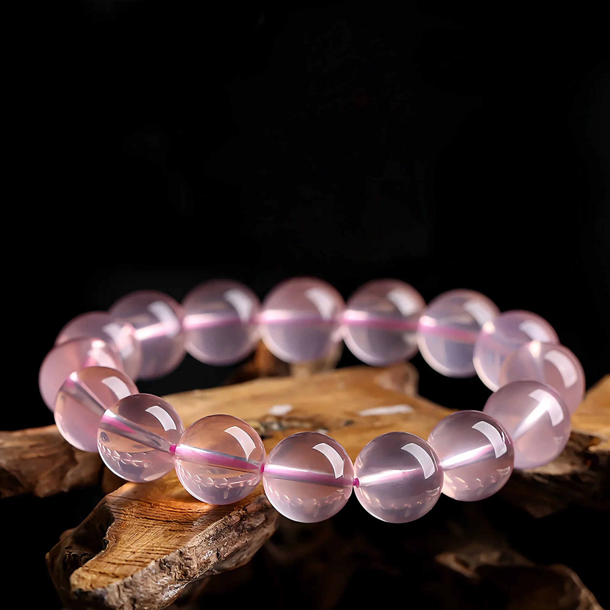 Mozambique Rose Quartz Romance Bracelet