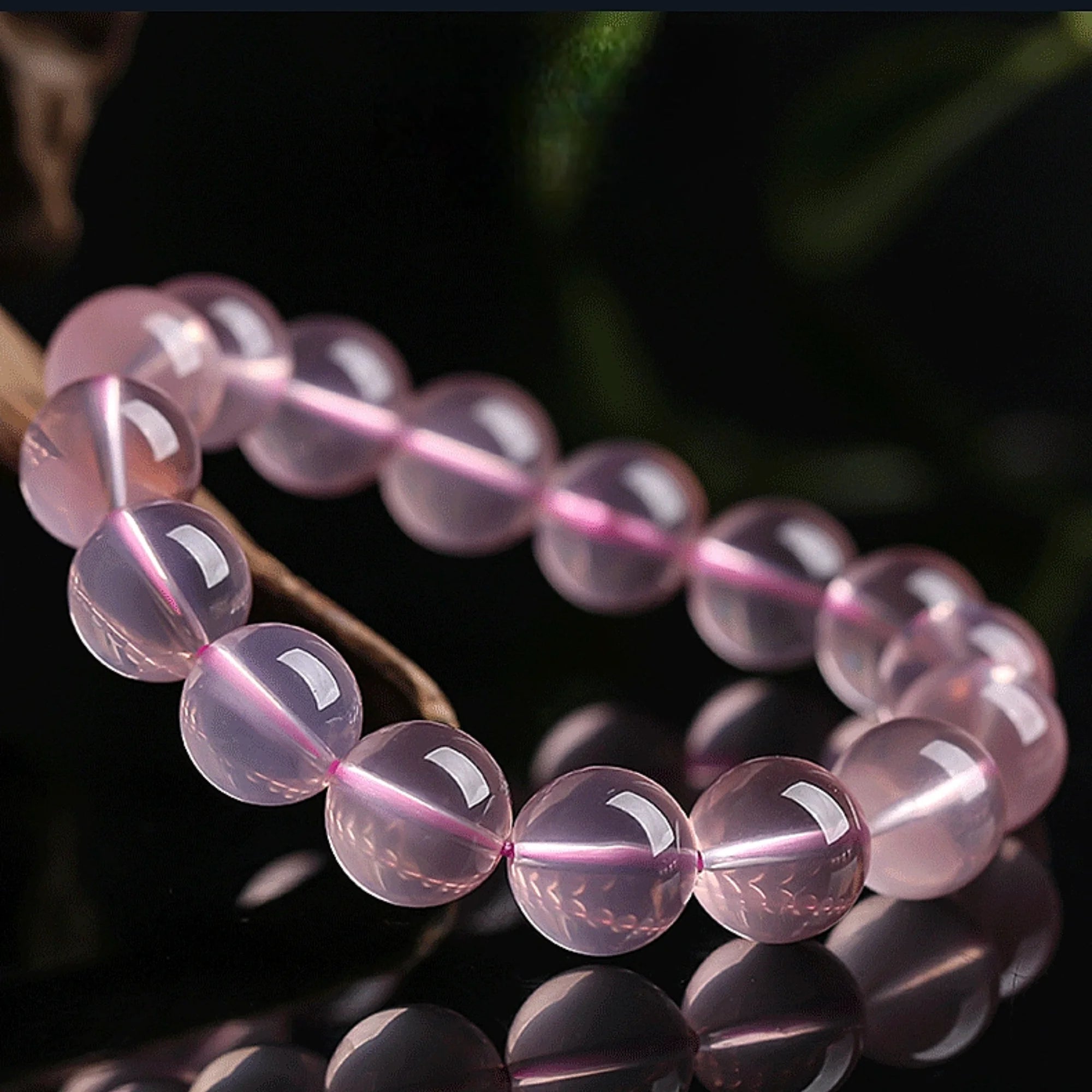 Mozambique Rose Quartz Romance Bracelet