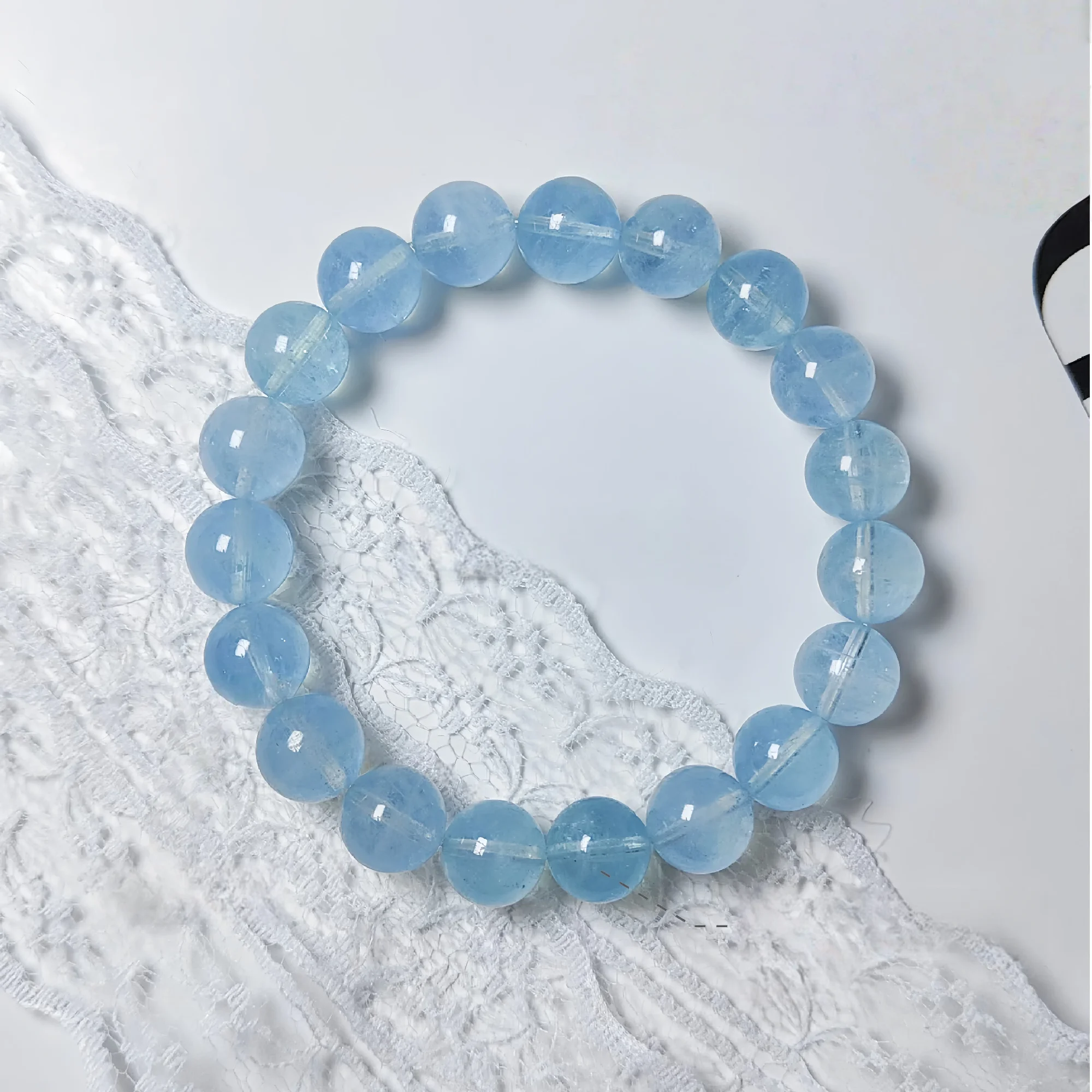 Natural Aquamarine Ocean Breath Bracelet