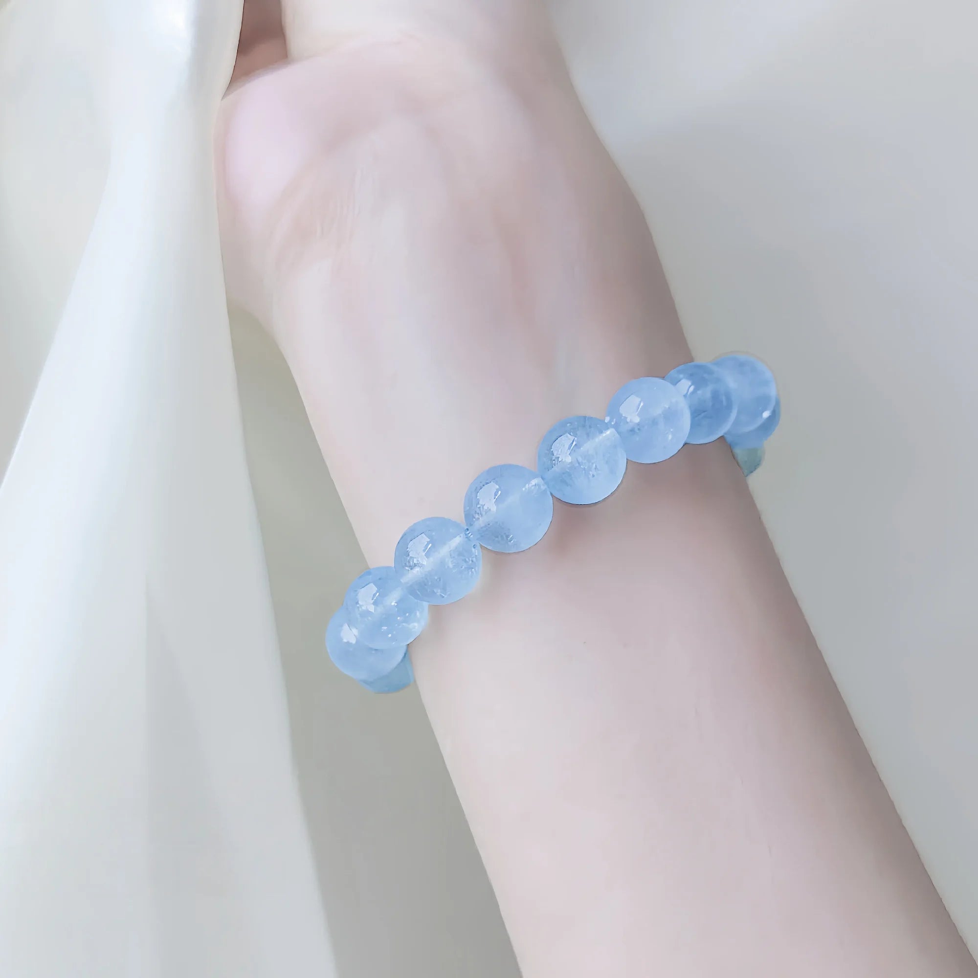 Natural Aquamarine Ocean Breath Bracelet