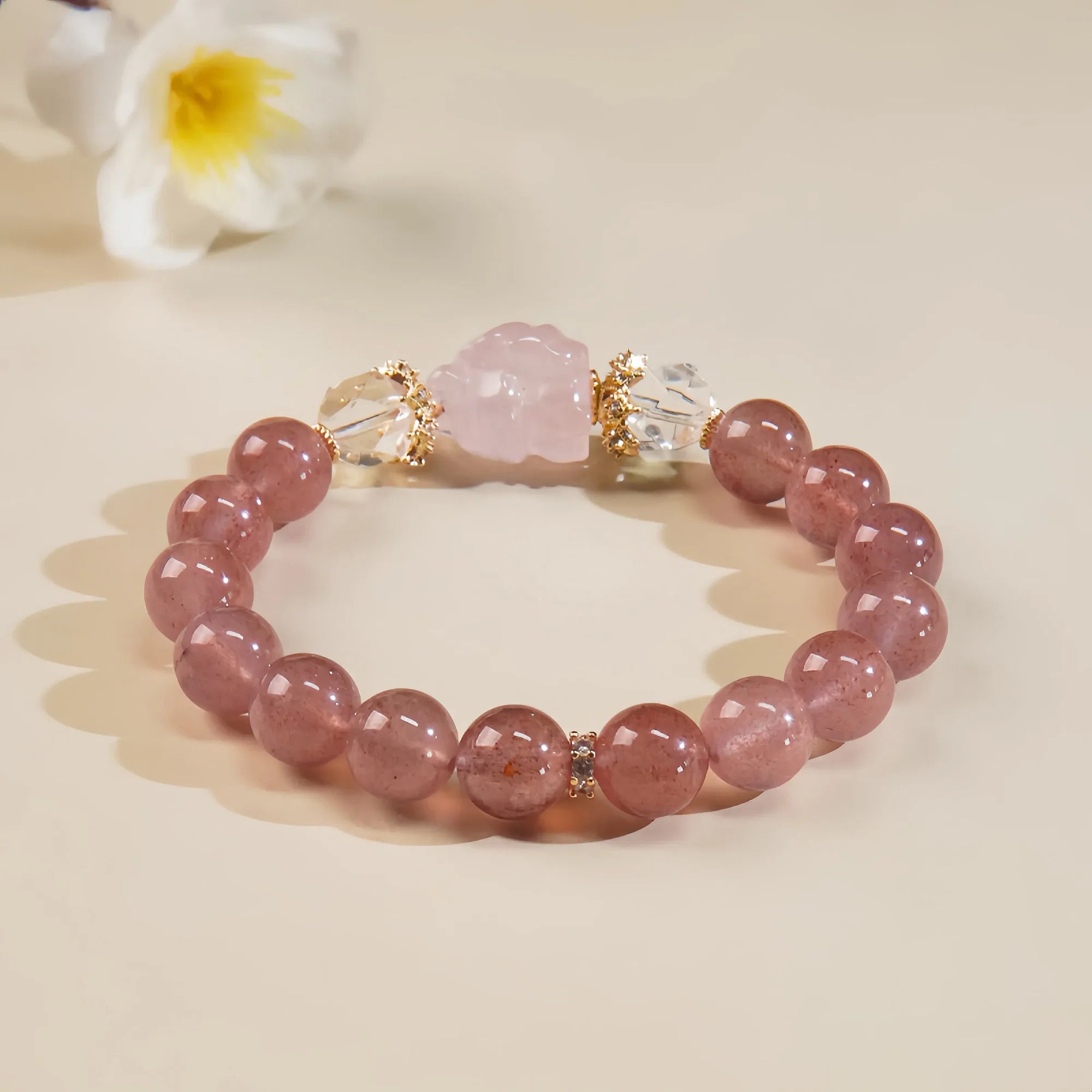 PiXiu Prosperity Rose Quartz Bracelet