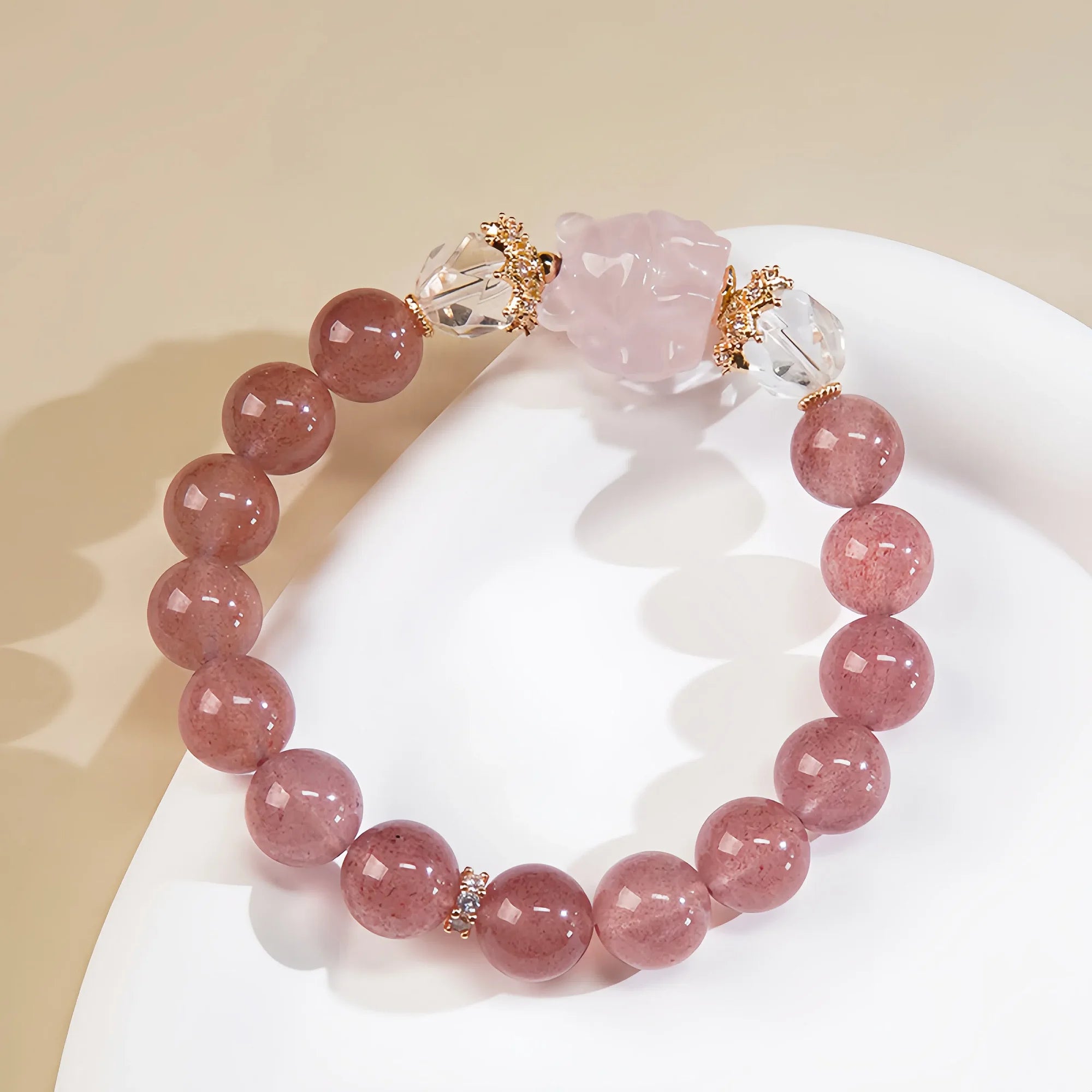 PiXiu Prosperity Rose Quartz Bracelet