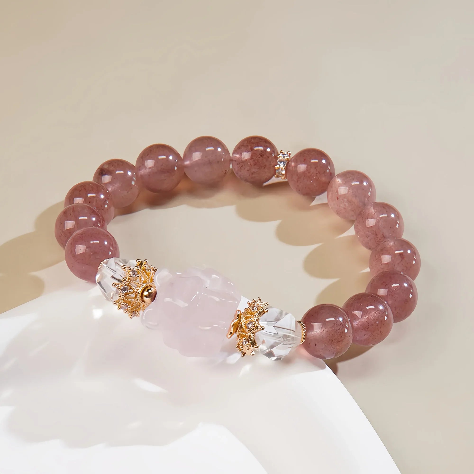 PiXiu Prosperity Rose Quartz Bracelet