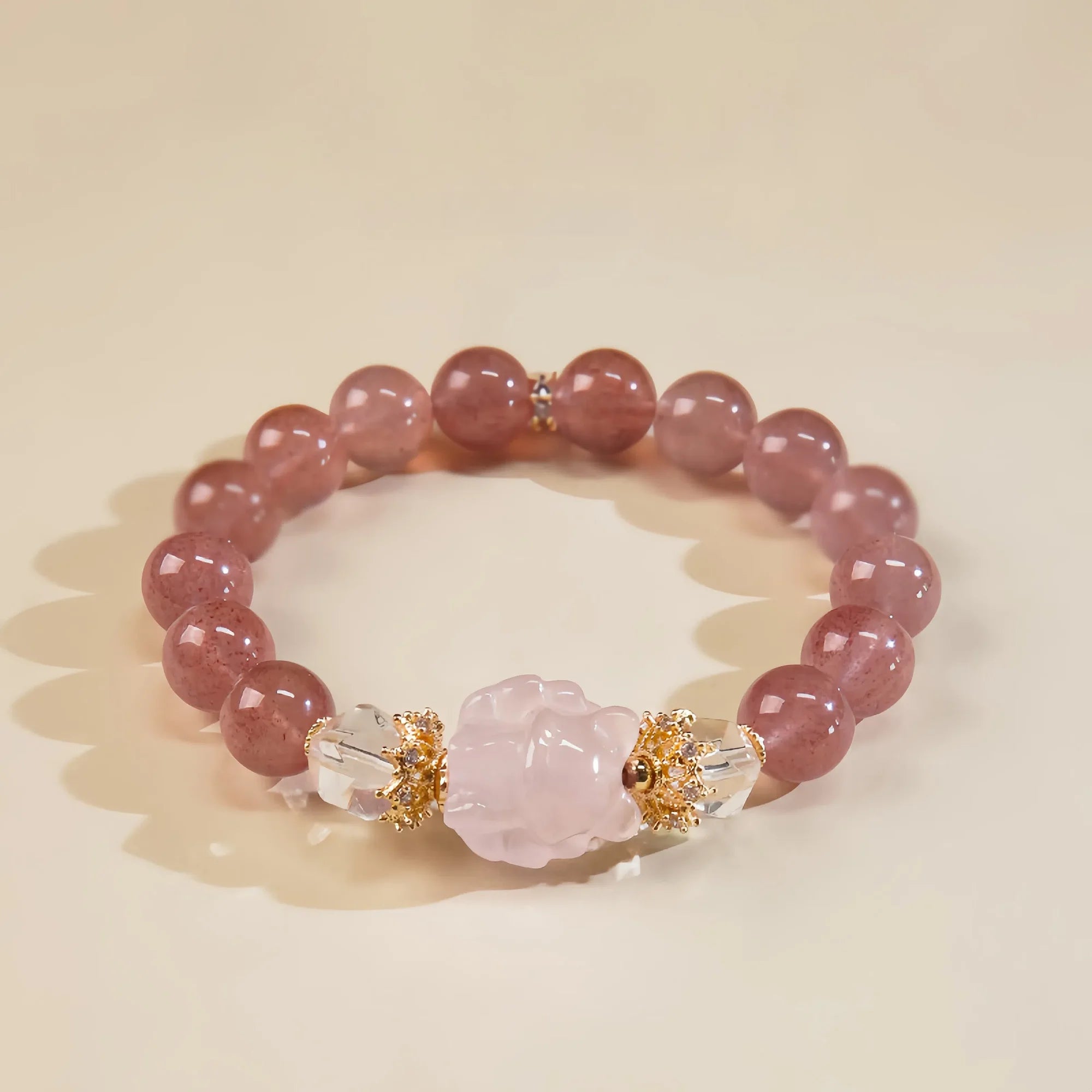 PiXiu Prosperity Rose Quartz Bracelet