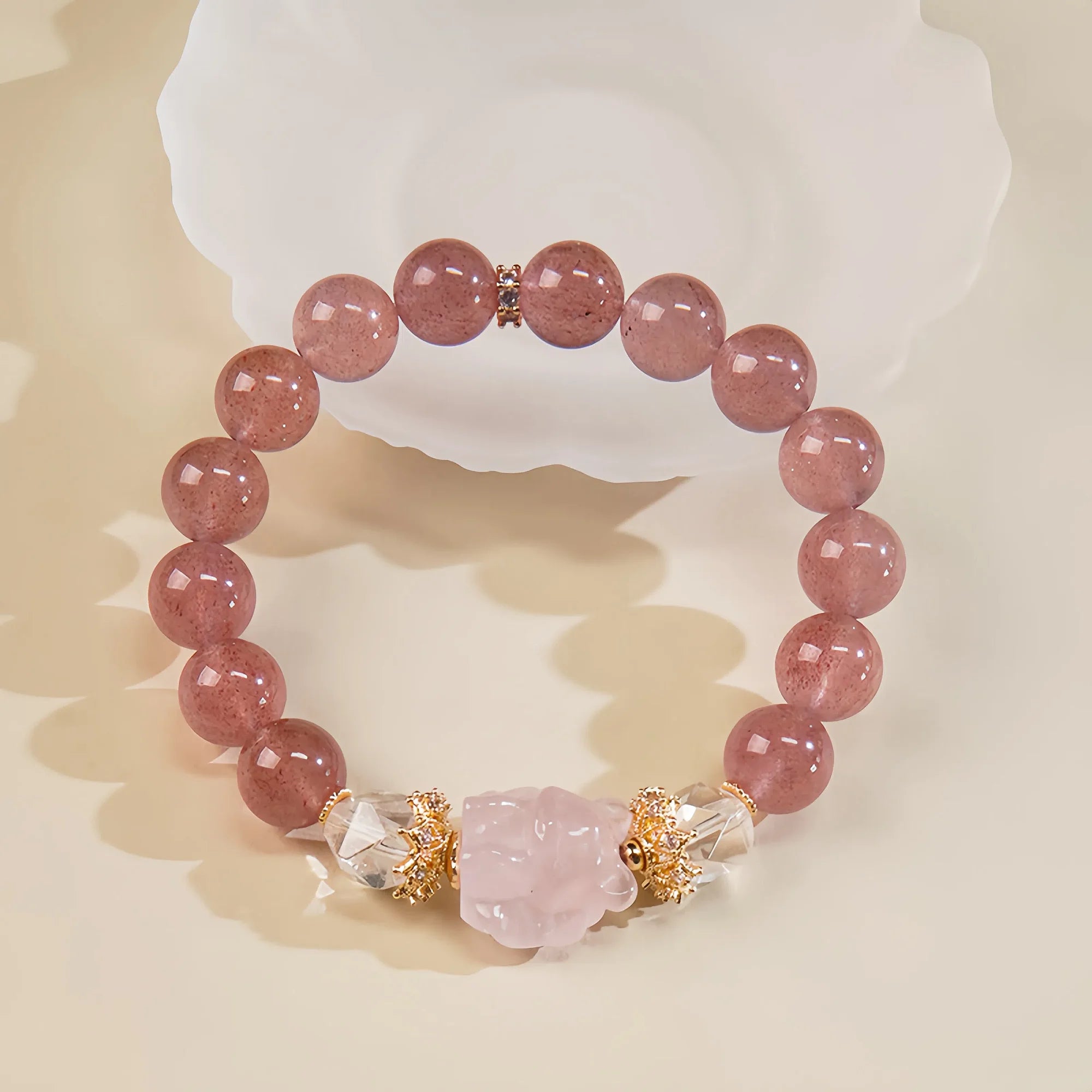 PiXiu Prosperity Rose Quartz Bracelet