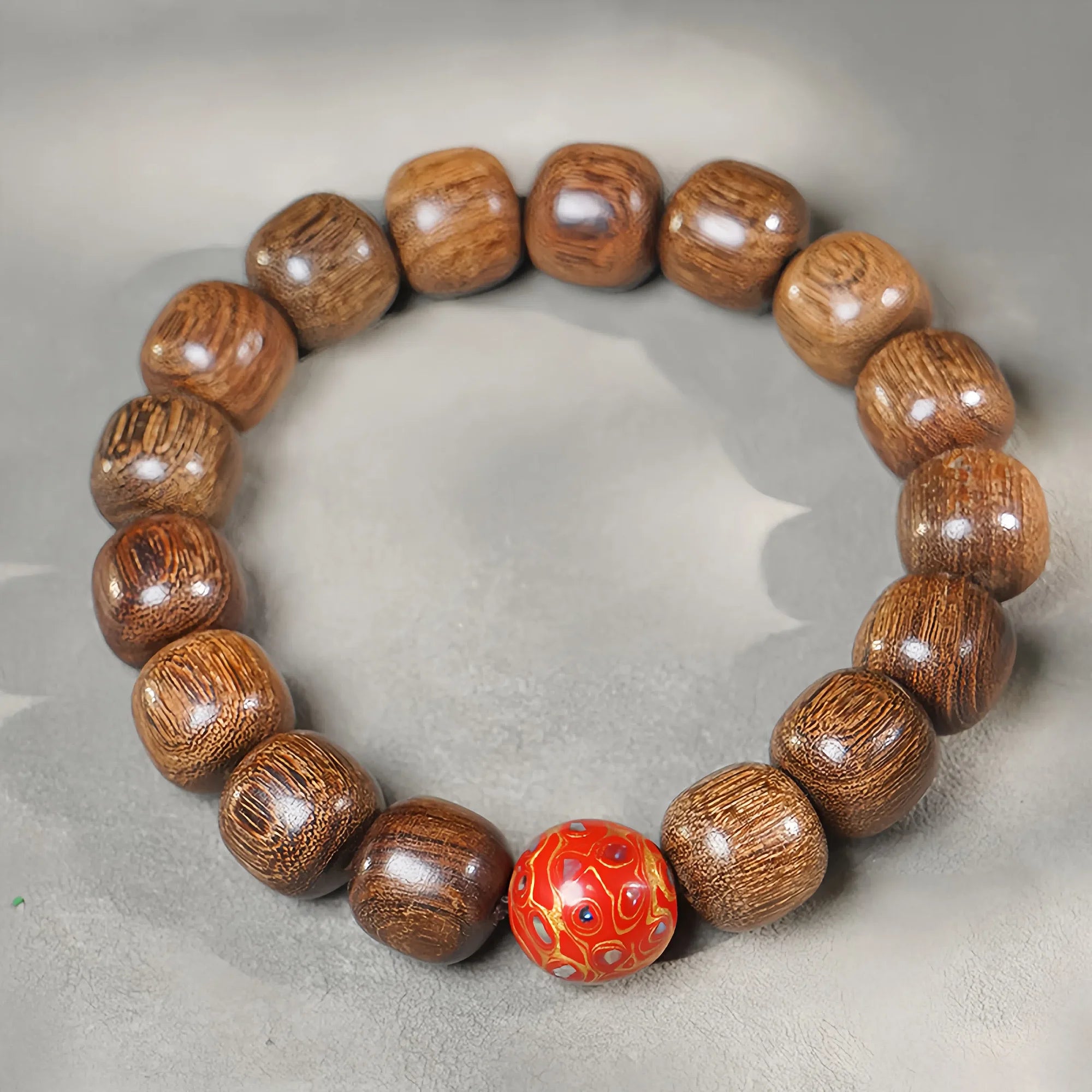 Golden Sandalwood Artisan Strand Bracelet