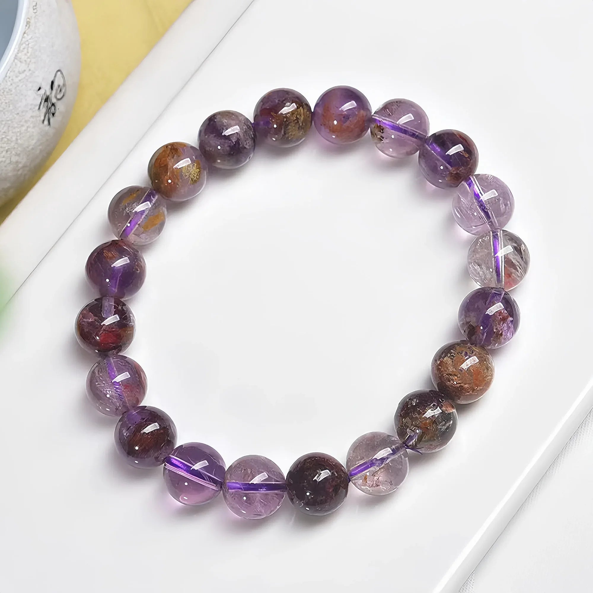 Rutilated Majesty Gradient Super Seven Bracelet