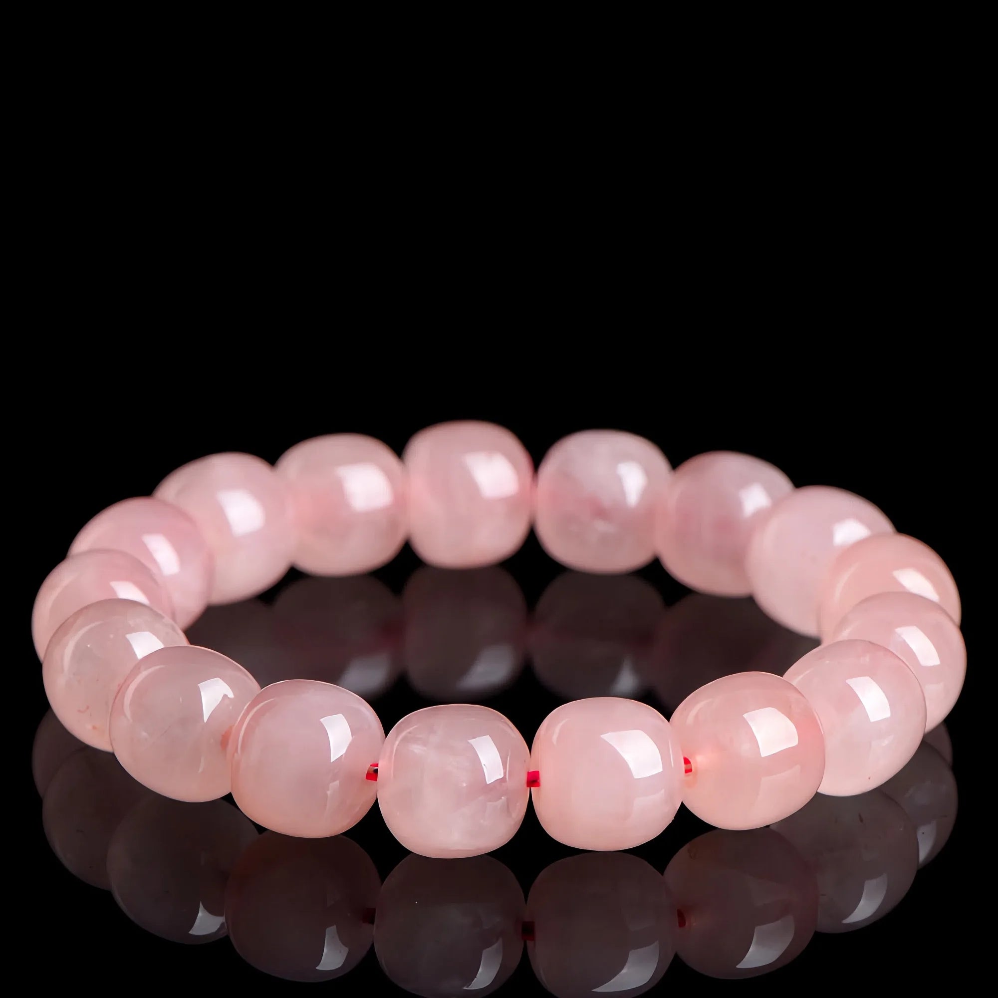 Sacred Cylinder Rose Quartz Bracelet