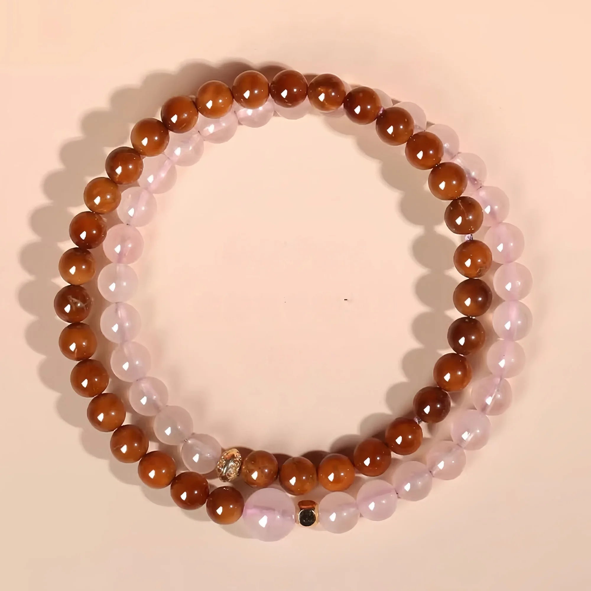 Seed of Earth & Rose Heart Double Bloom Kukka Bracelet