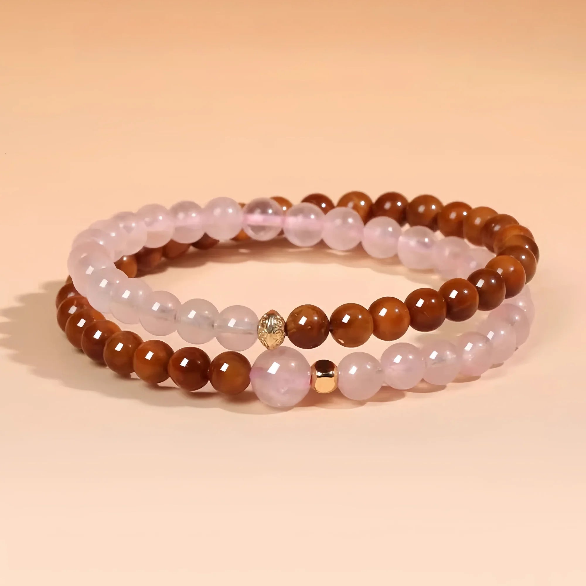 Seed of Earth & Rose Heart Double Bloom Kukka Bracelet