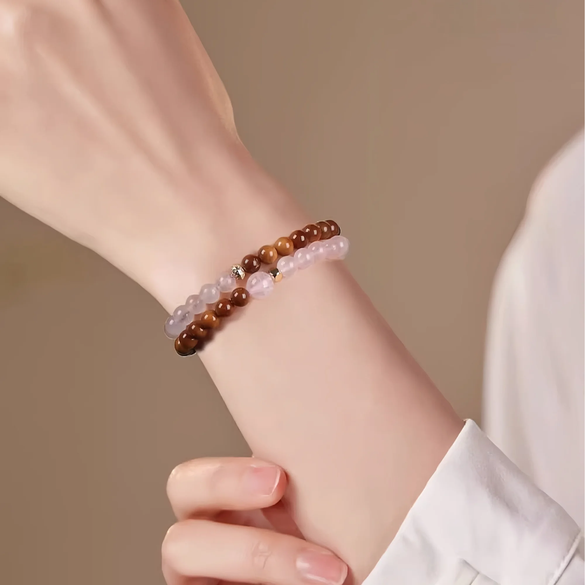 Seed of Earth & Rose Heart Double Bloom Kukka Bracelet