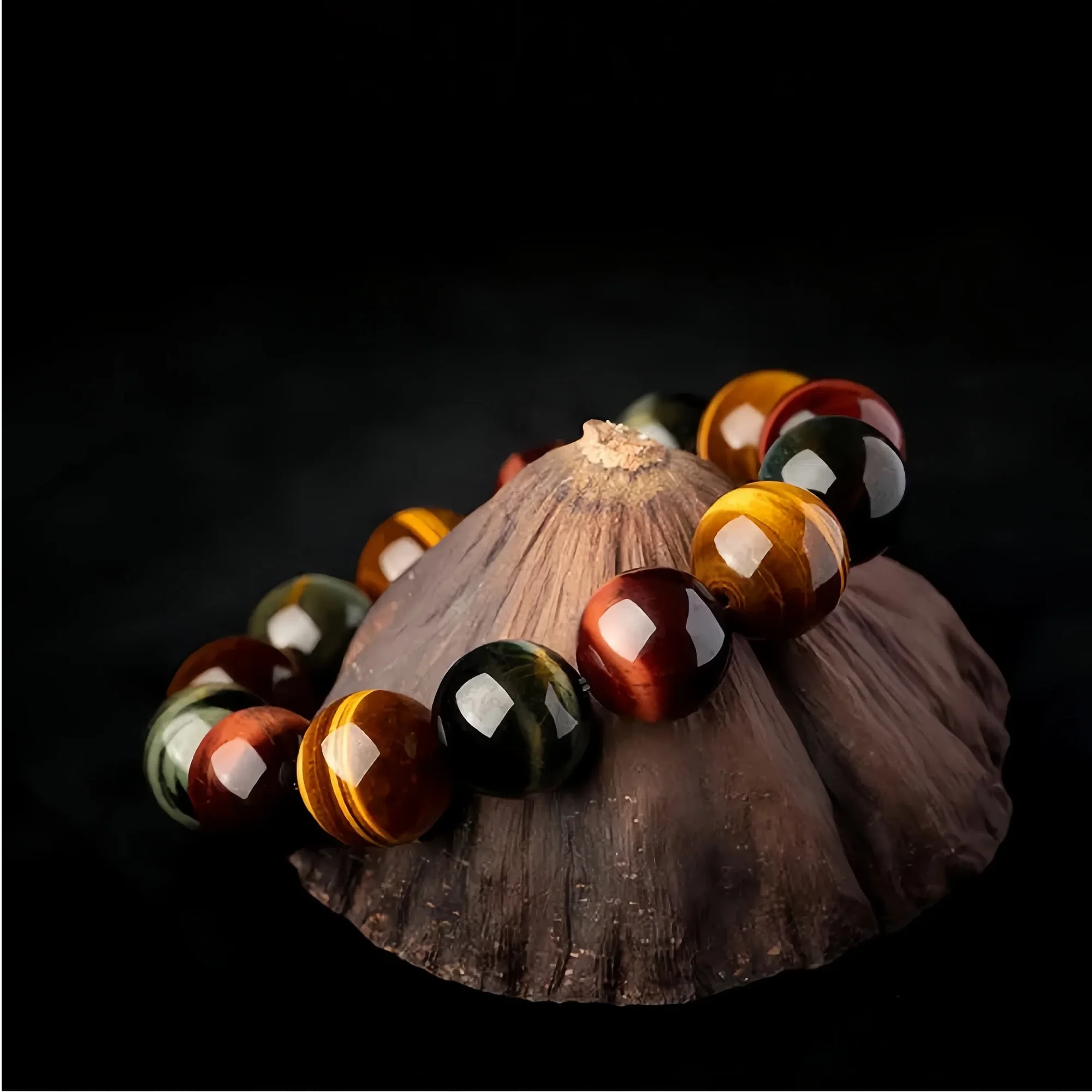 14mm Chroma Tiger Eye Energy Bracelet
