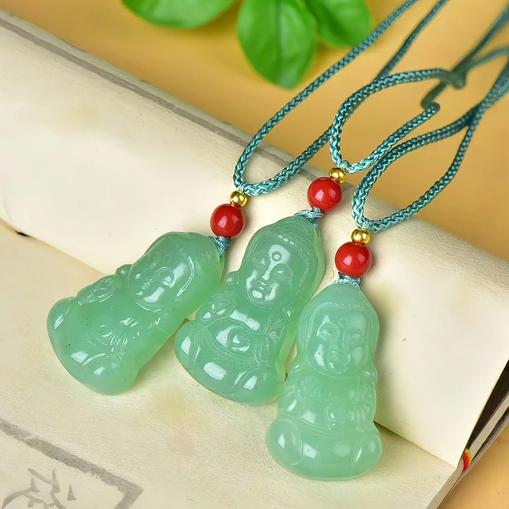 Green Aventurine Joyful Guardians Pendant