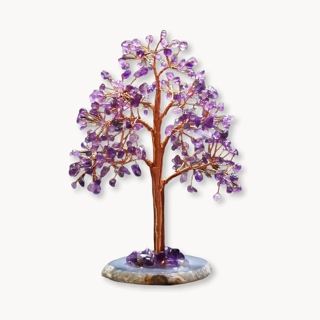 Amethyst Crystal Abundance Energy Tree