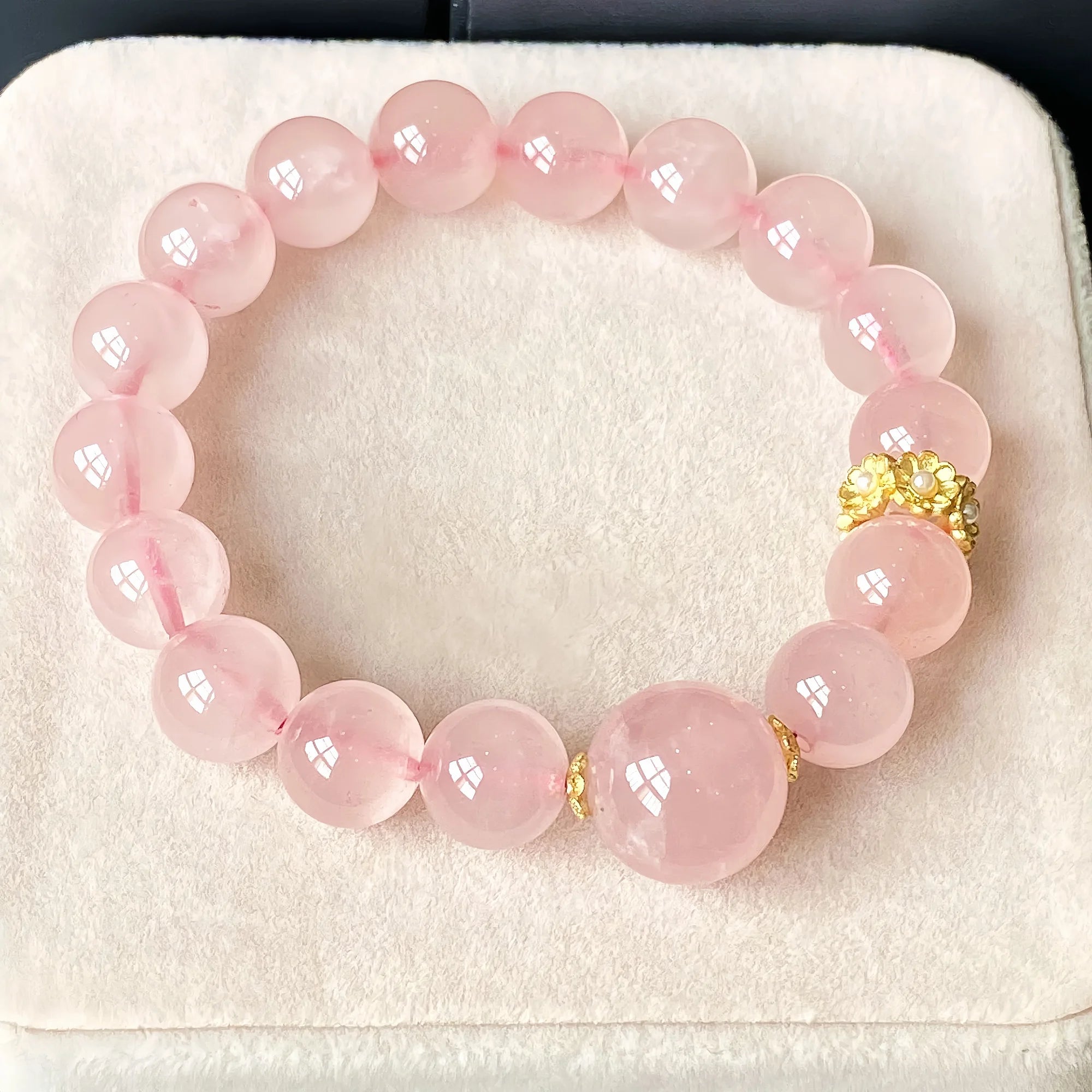 Aphrodite's Pulse Rose Quartz Bracelet