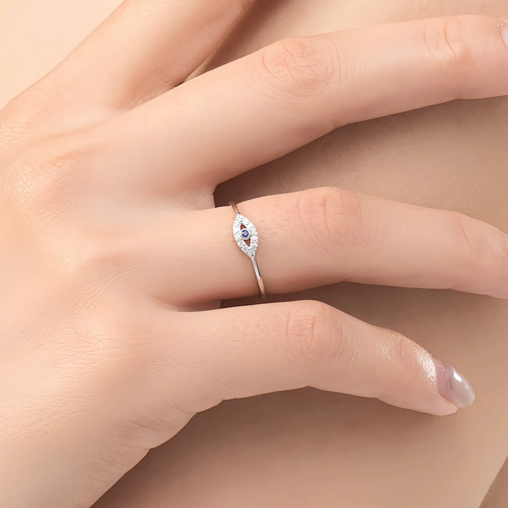 Athena's Moonlit Sentinel Ring