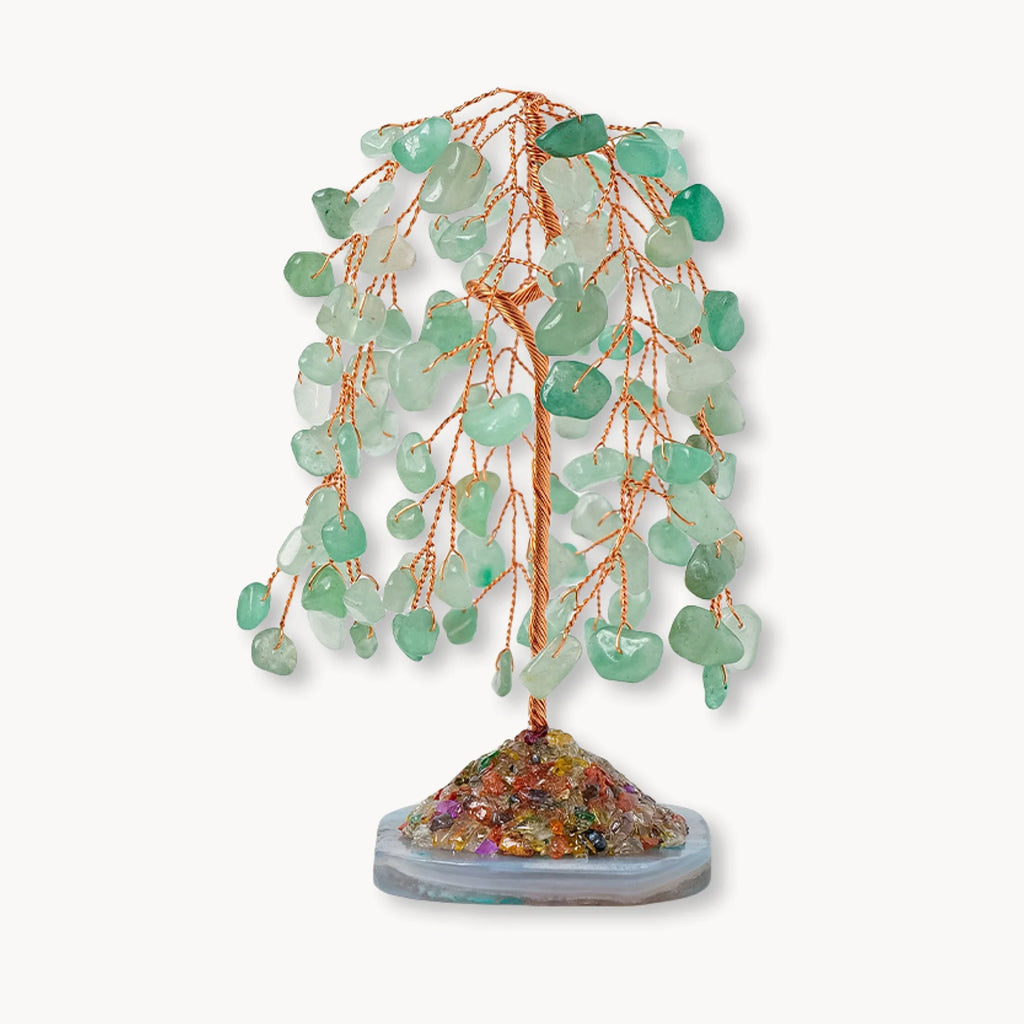 Aventurine Crystal Energy Tree with Mineral Base