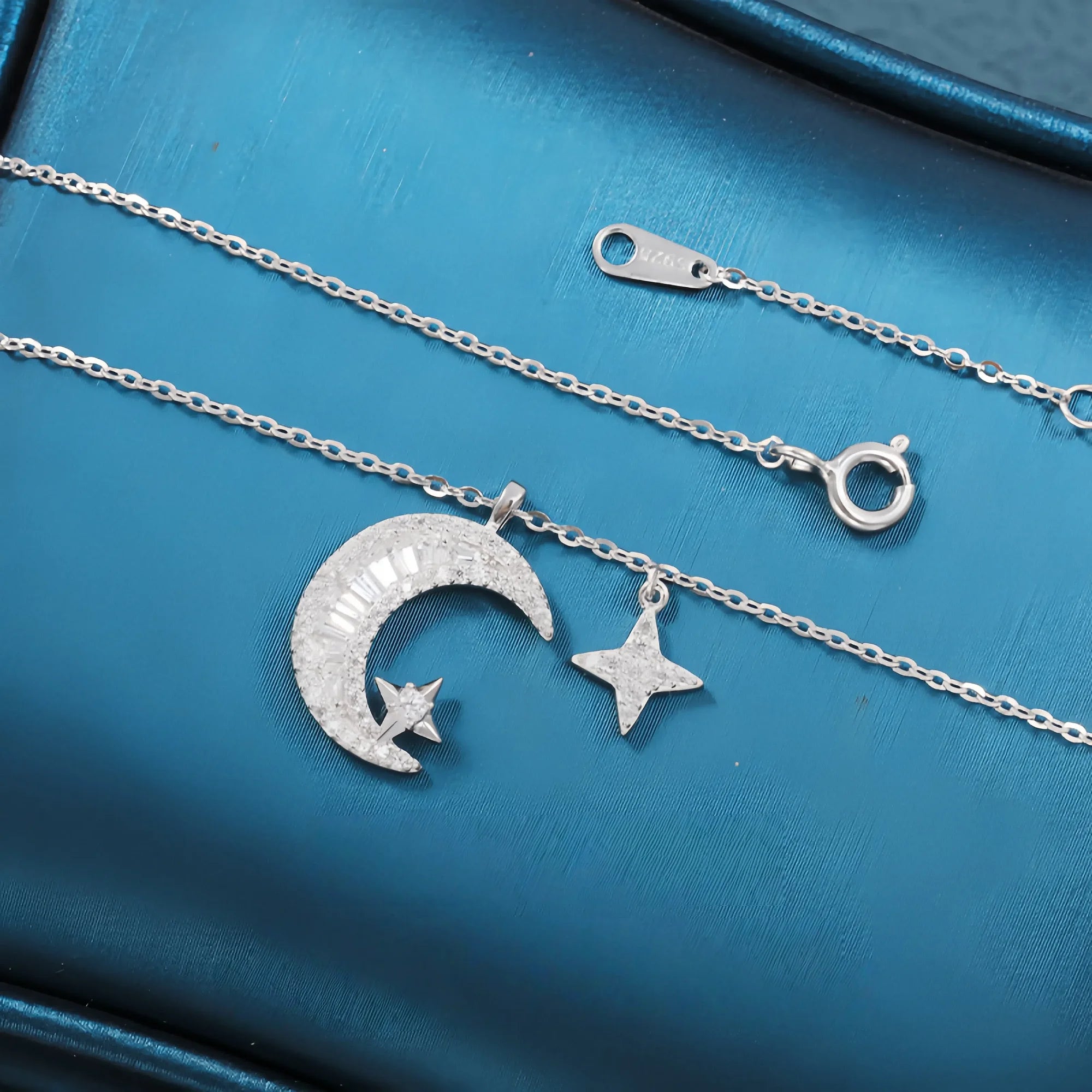 Celestial Harmony Moon & Star Necklace