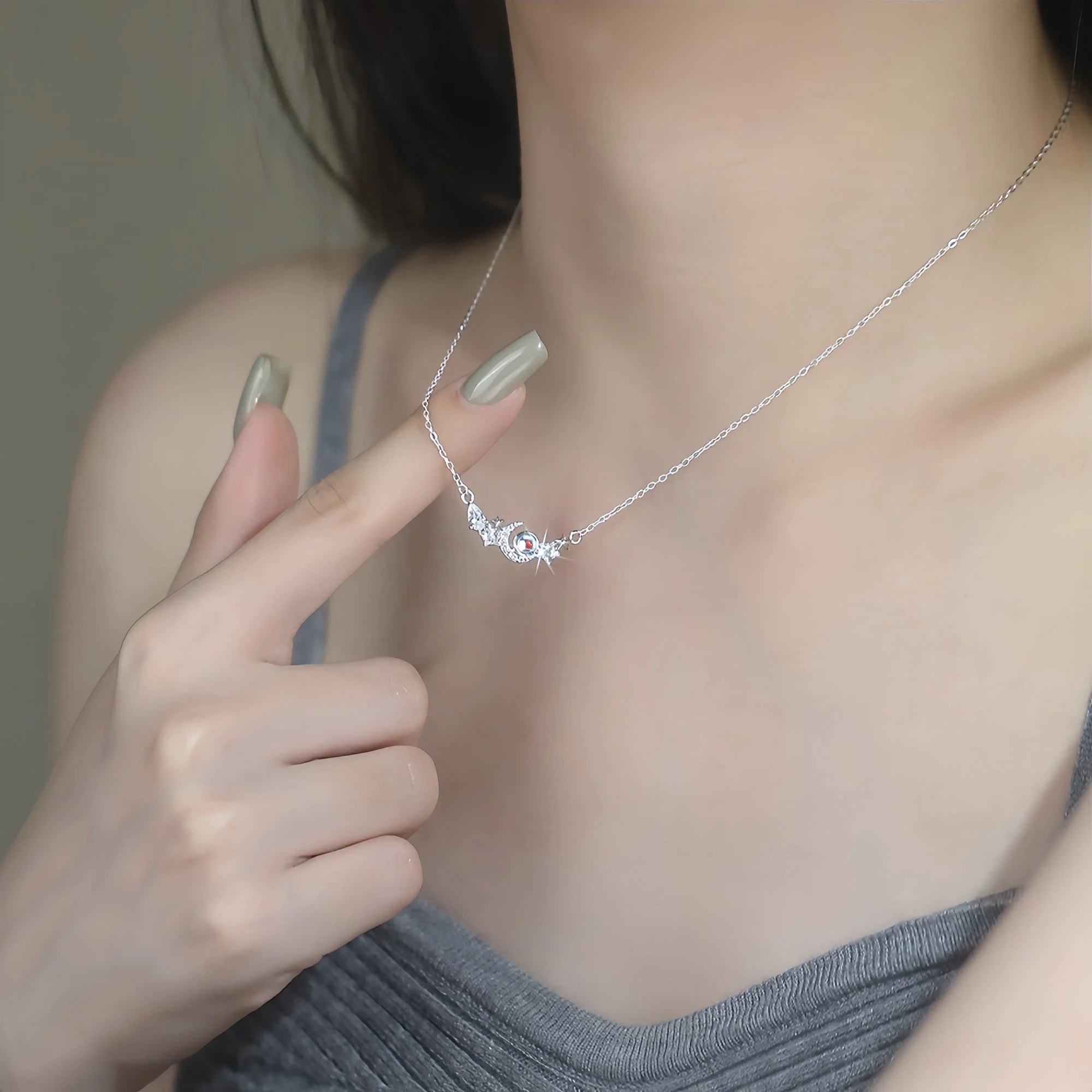 Celestial Moon & Star Necklace