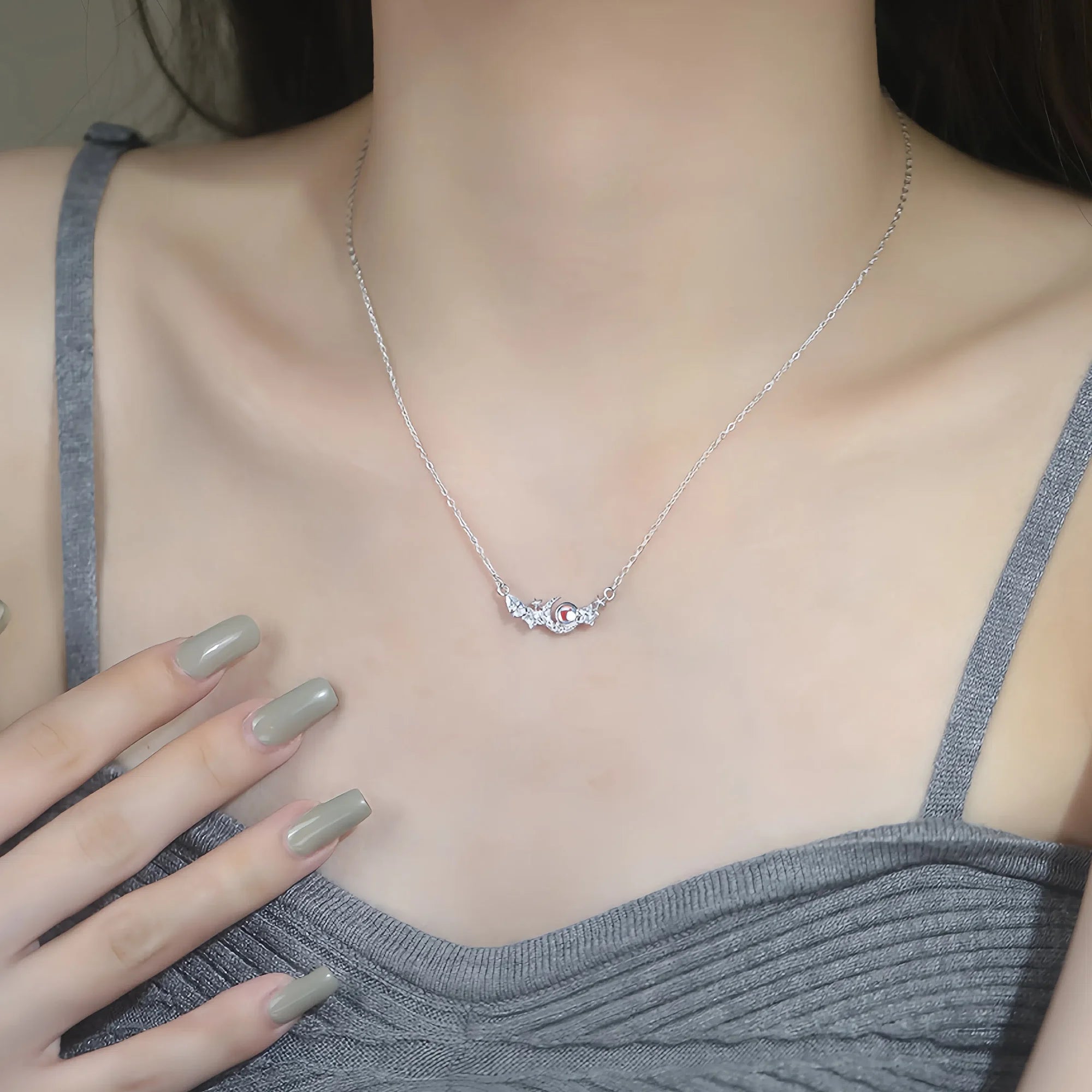 Celestial Moon & Star Necklace
