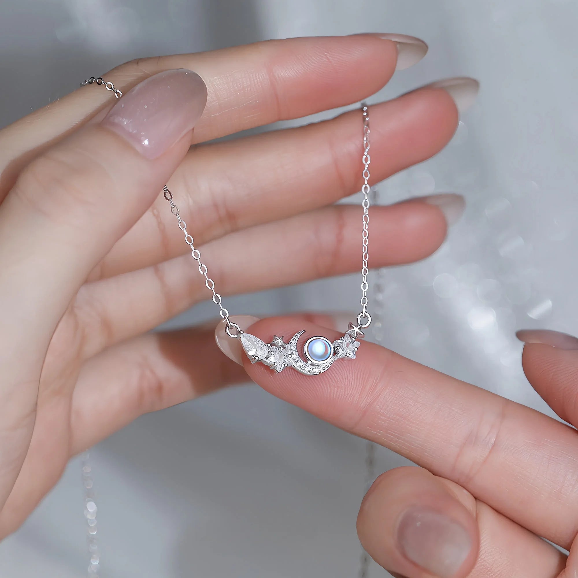 Celestial Moon & Star Necklace