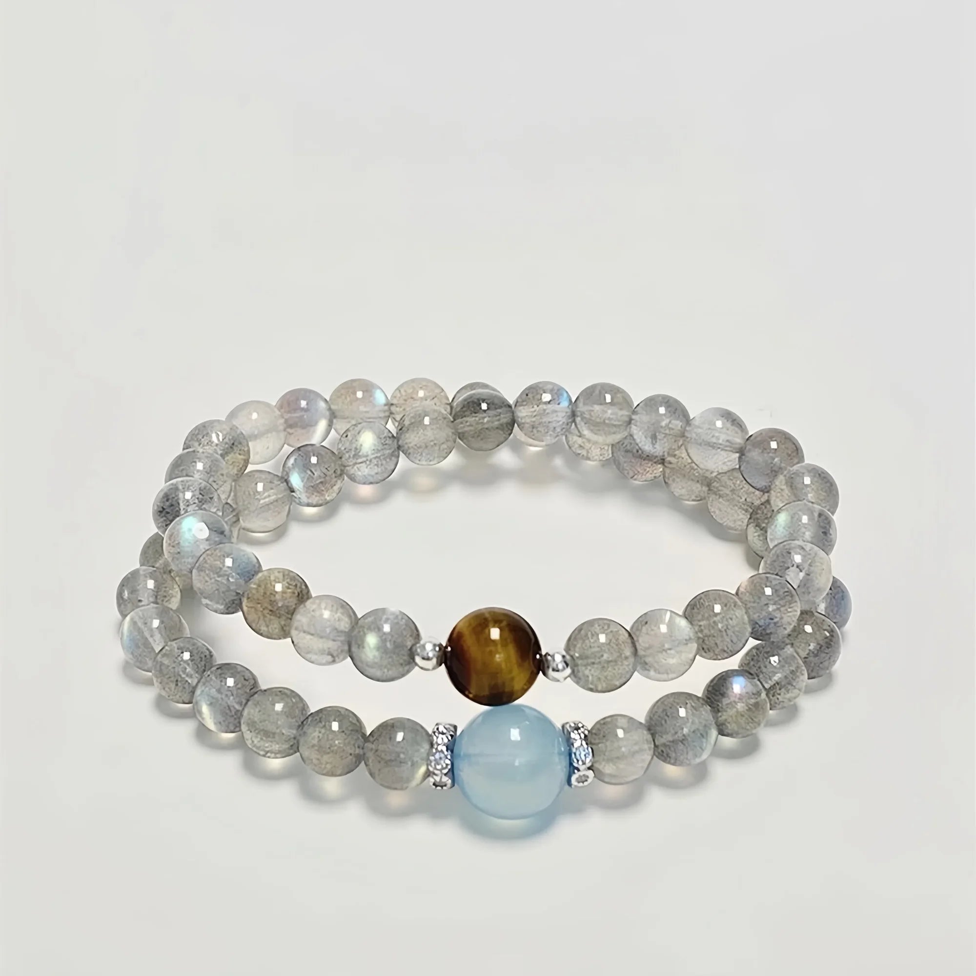 Cosmic Double Strand Moonstone Bracelet