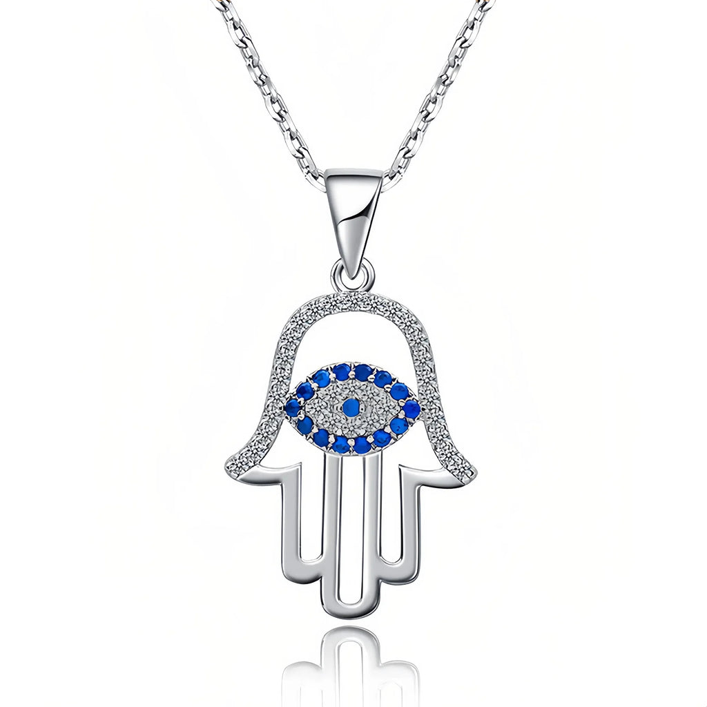 Dual Guardian Hamsa Necklace