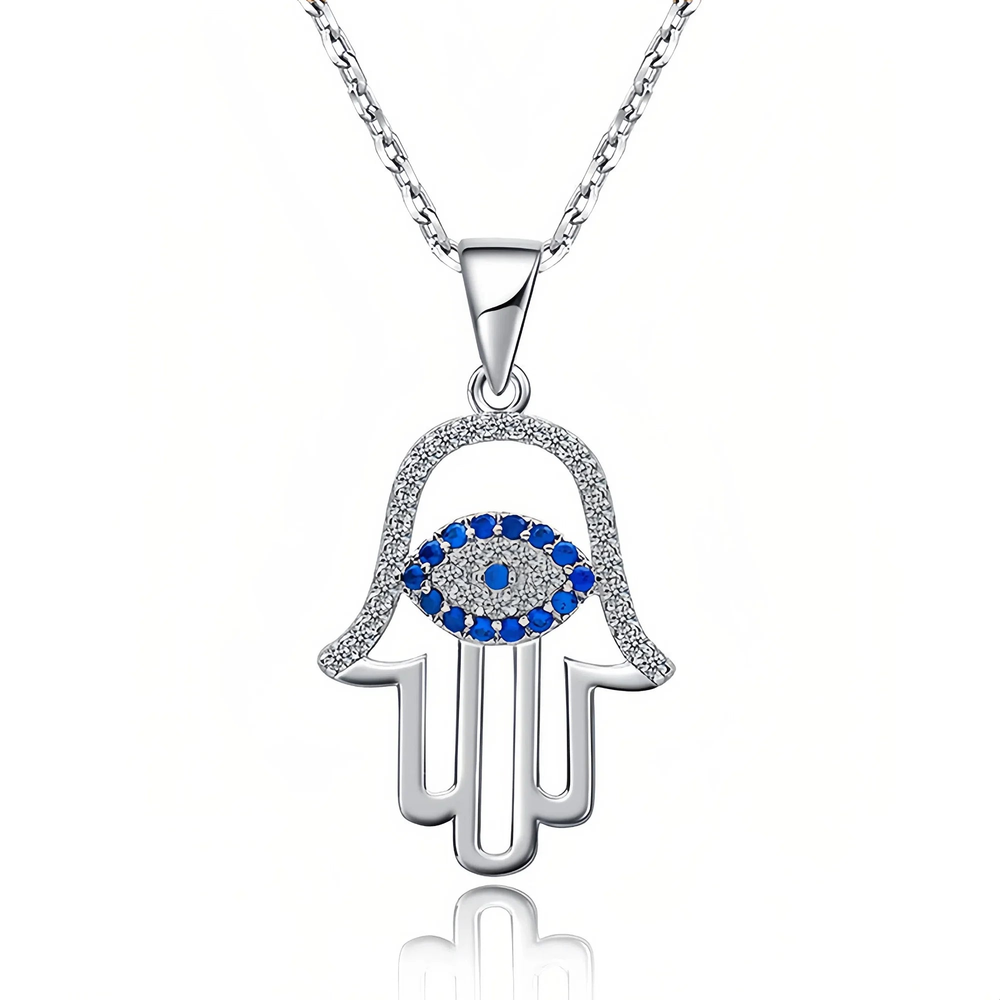 Dual Guardian Hamsa Necklace
