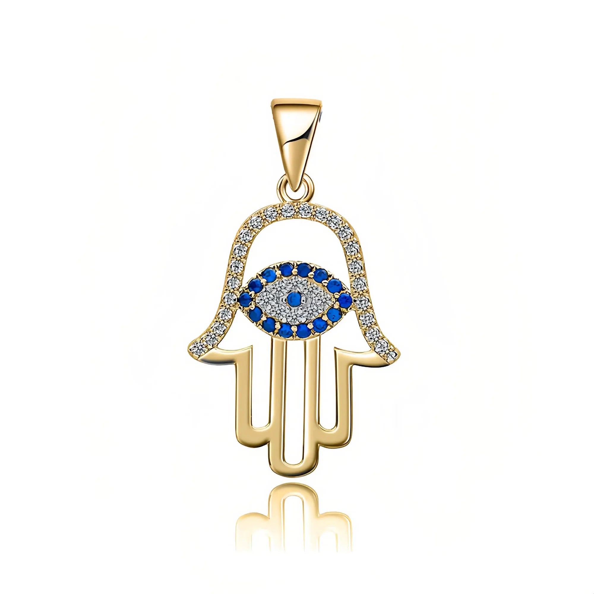Dual Guardian Hamsa Necklace