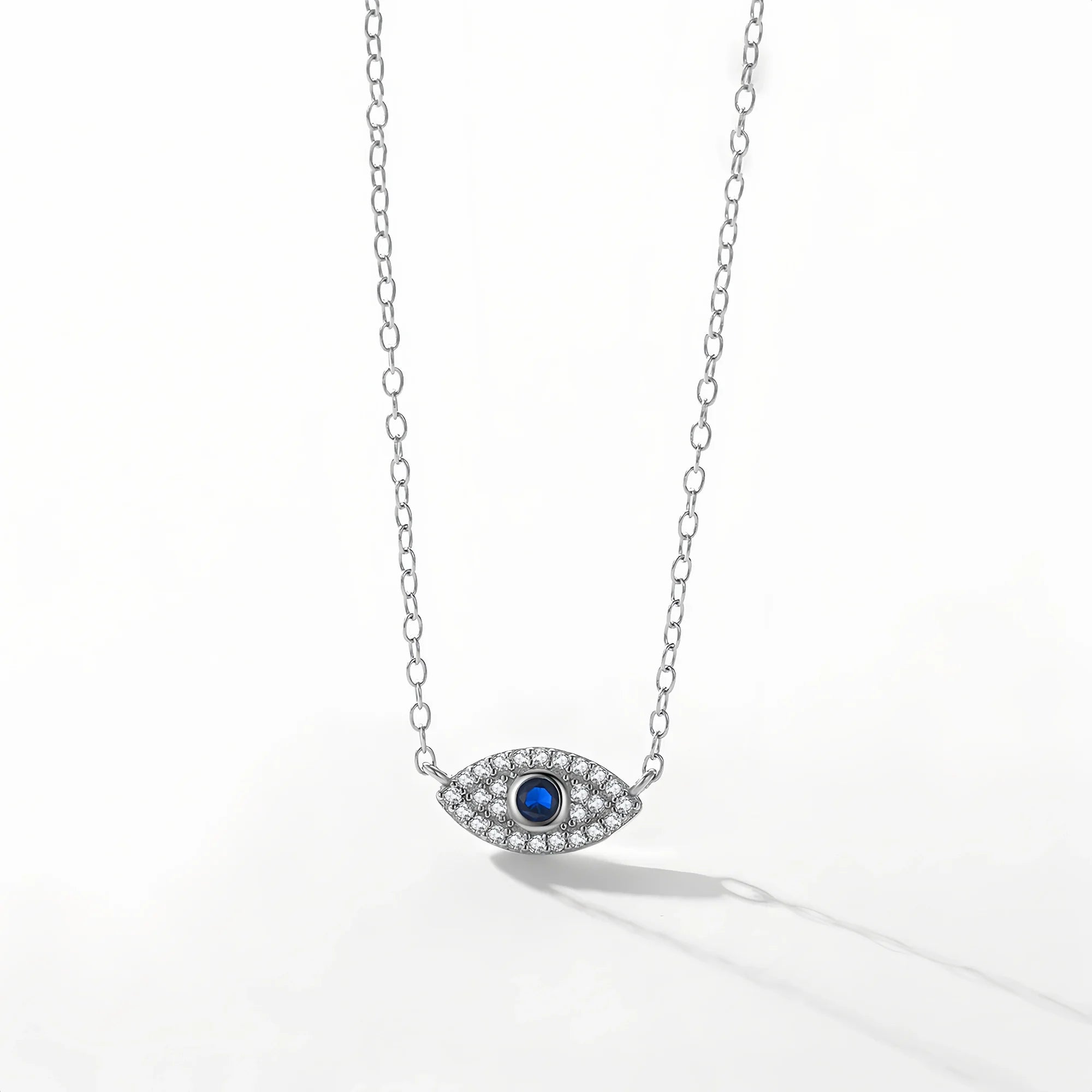 Evil Eye Talisman Necklace in S925 Sterling Silver