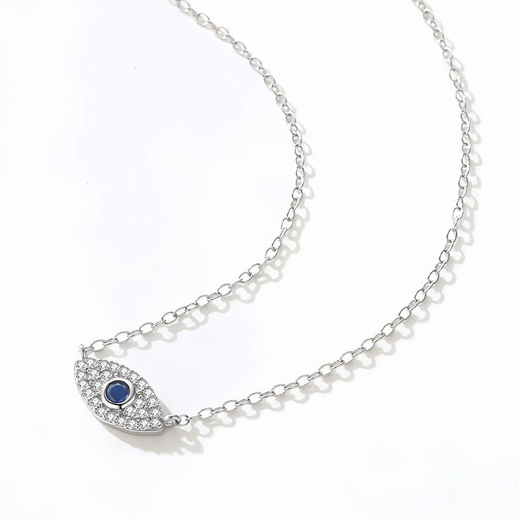 Evil Eye Talisman Necklace in S925 Sterling Silver