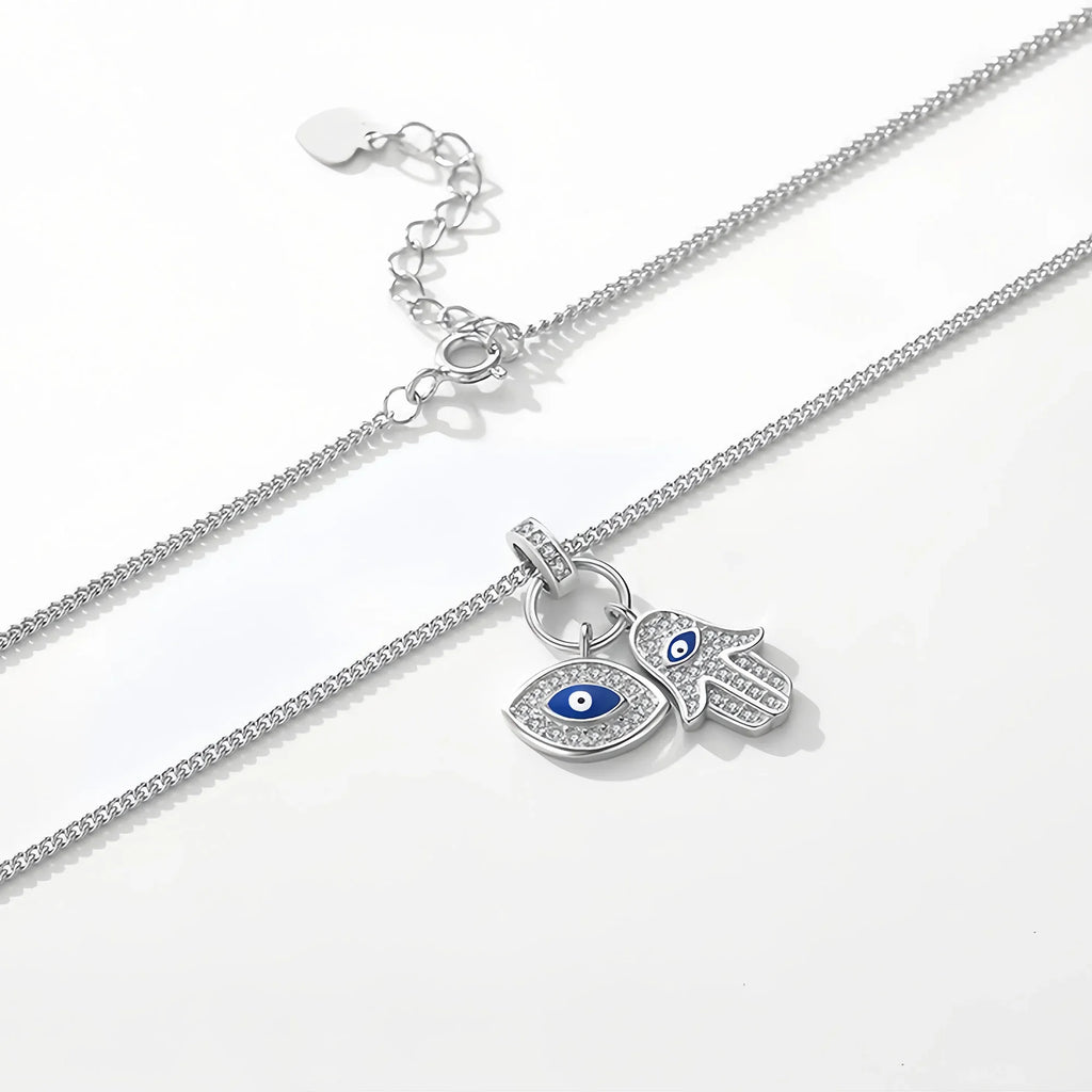 Evil Eye & Hamsa Hand Covenant Necklace