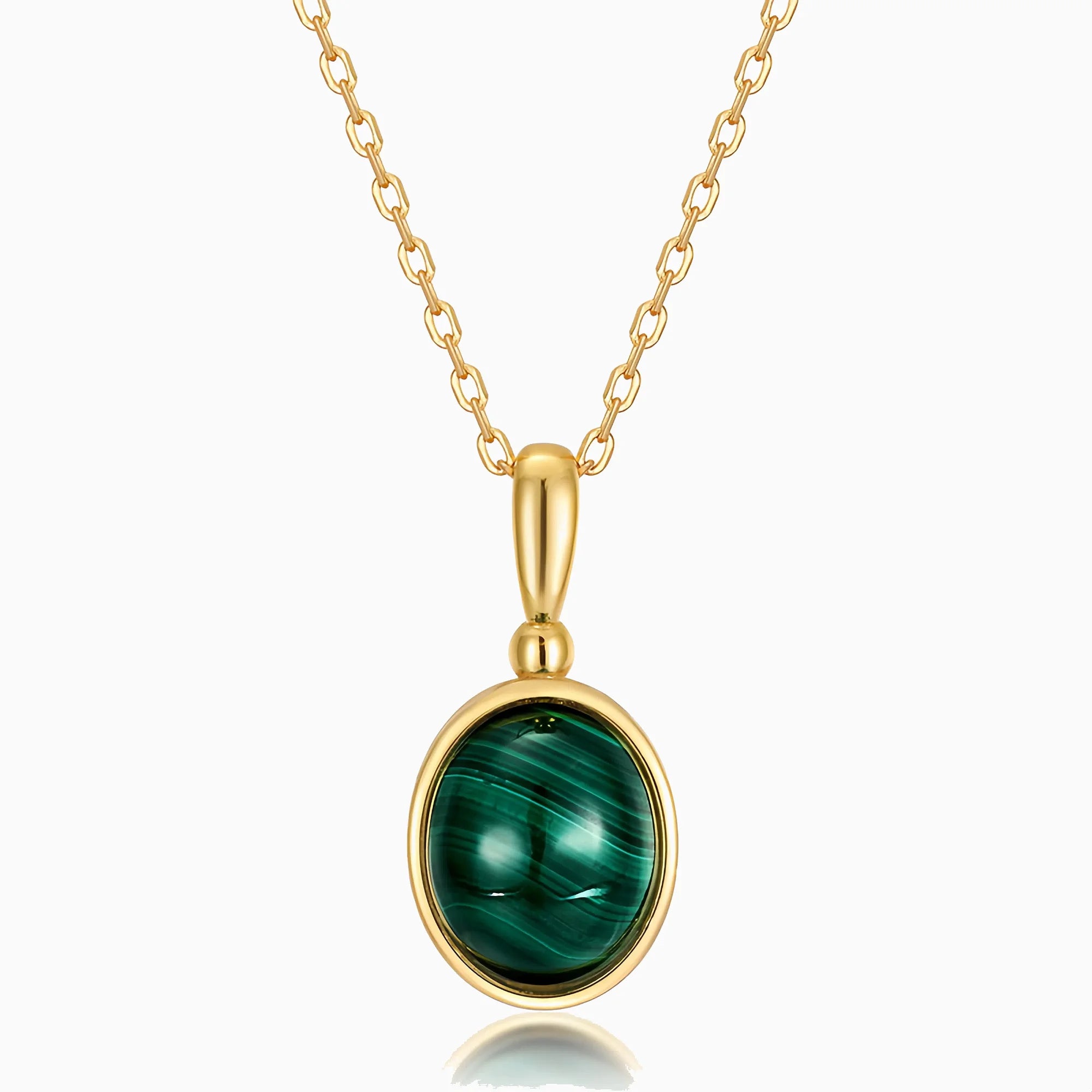 Geometric Malachite Sanctuary Pendant