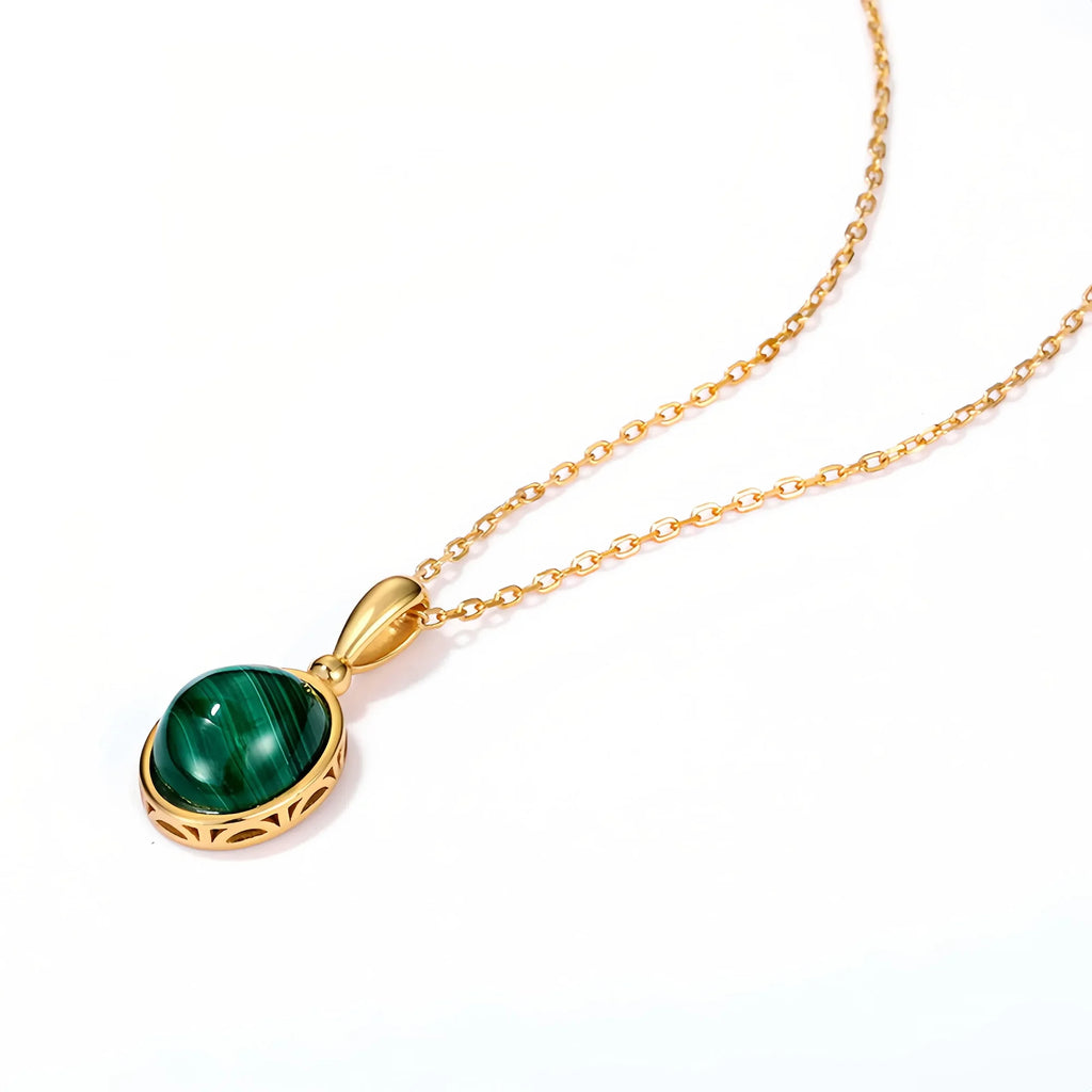 Geometric Malachite Sanctuary Pendant