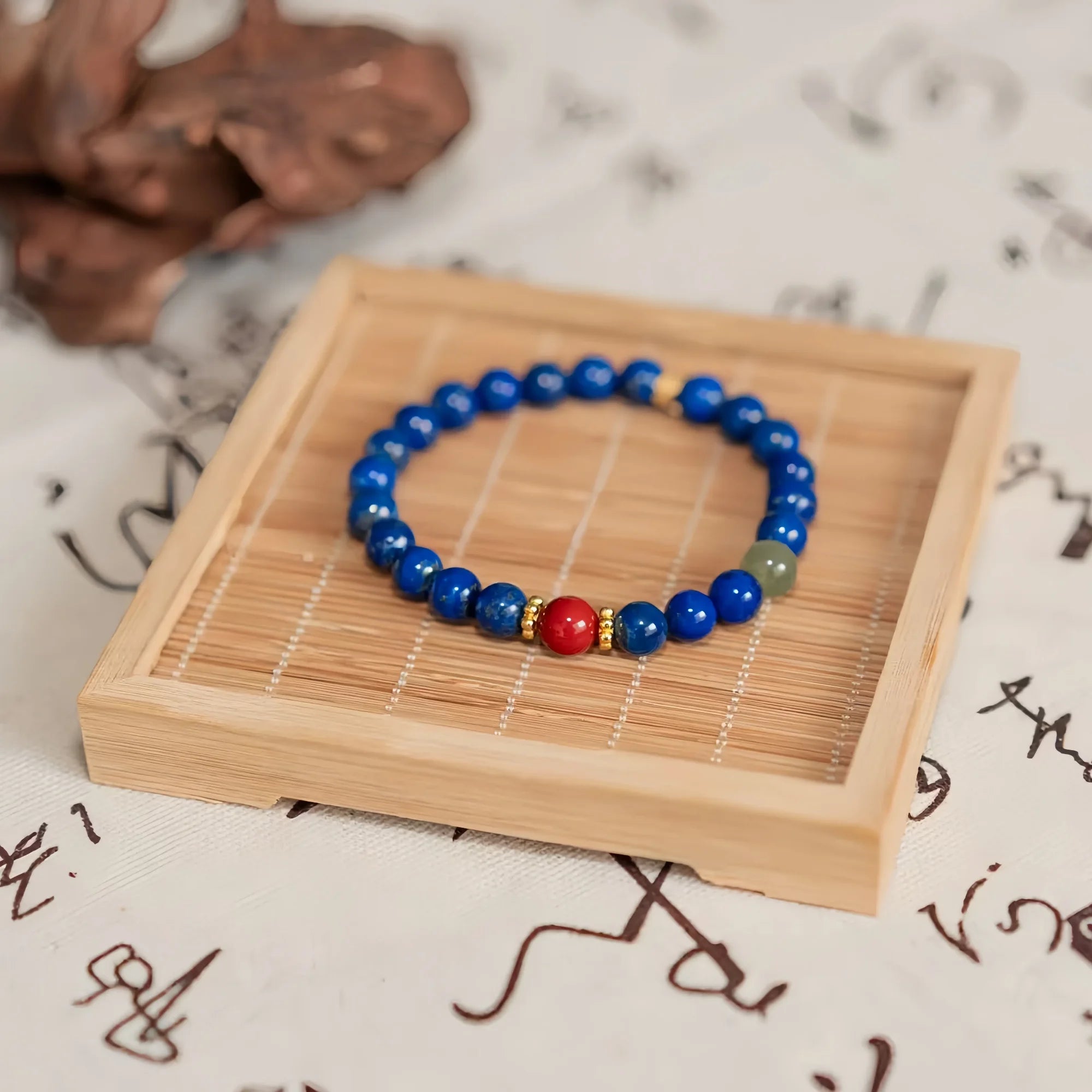 Lapis Lazuli and Red Agate Harmony Bracelet