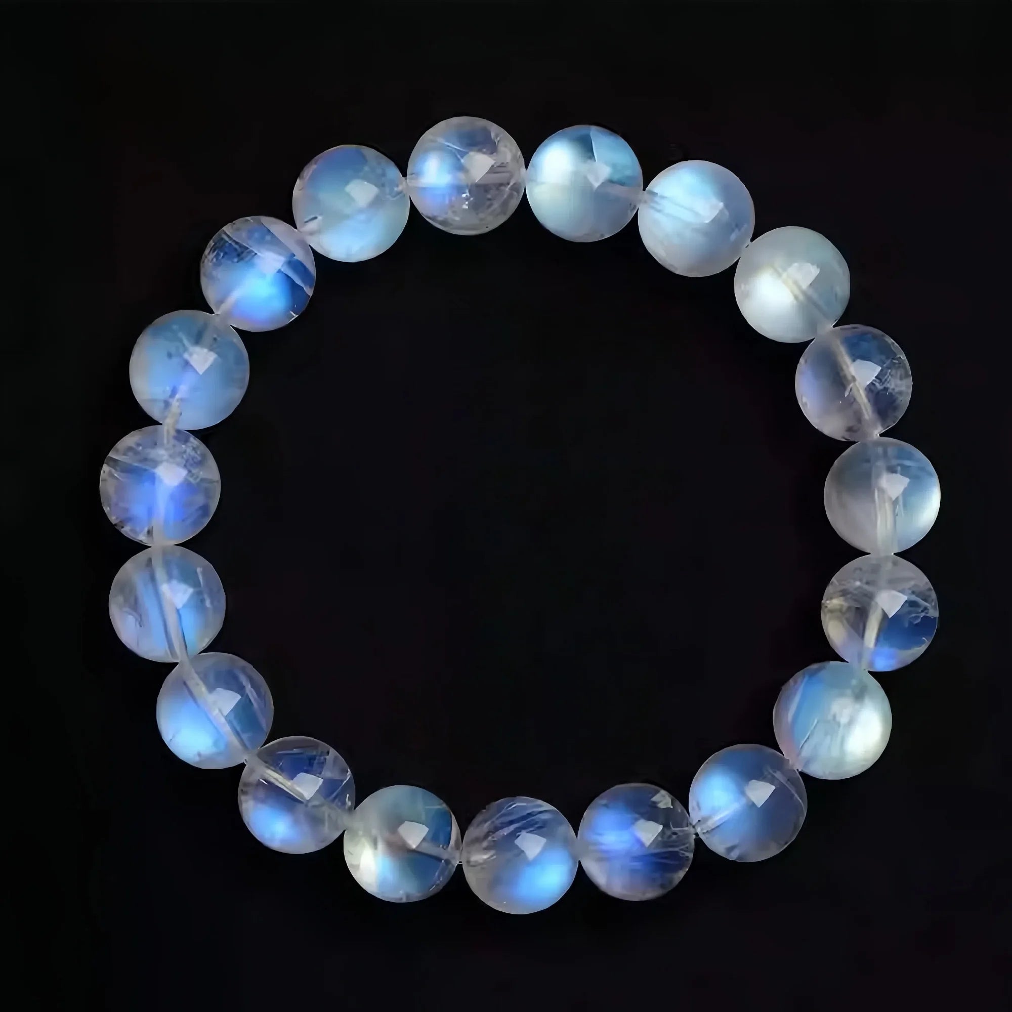 Luna Blue Moonstone Double Strand Bracelet