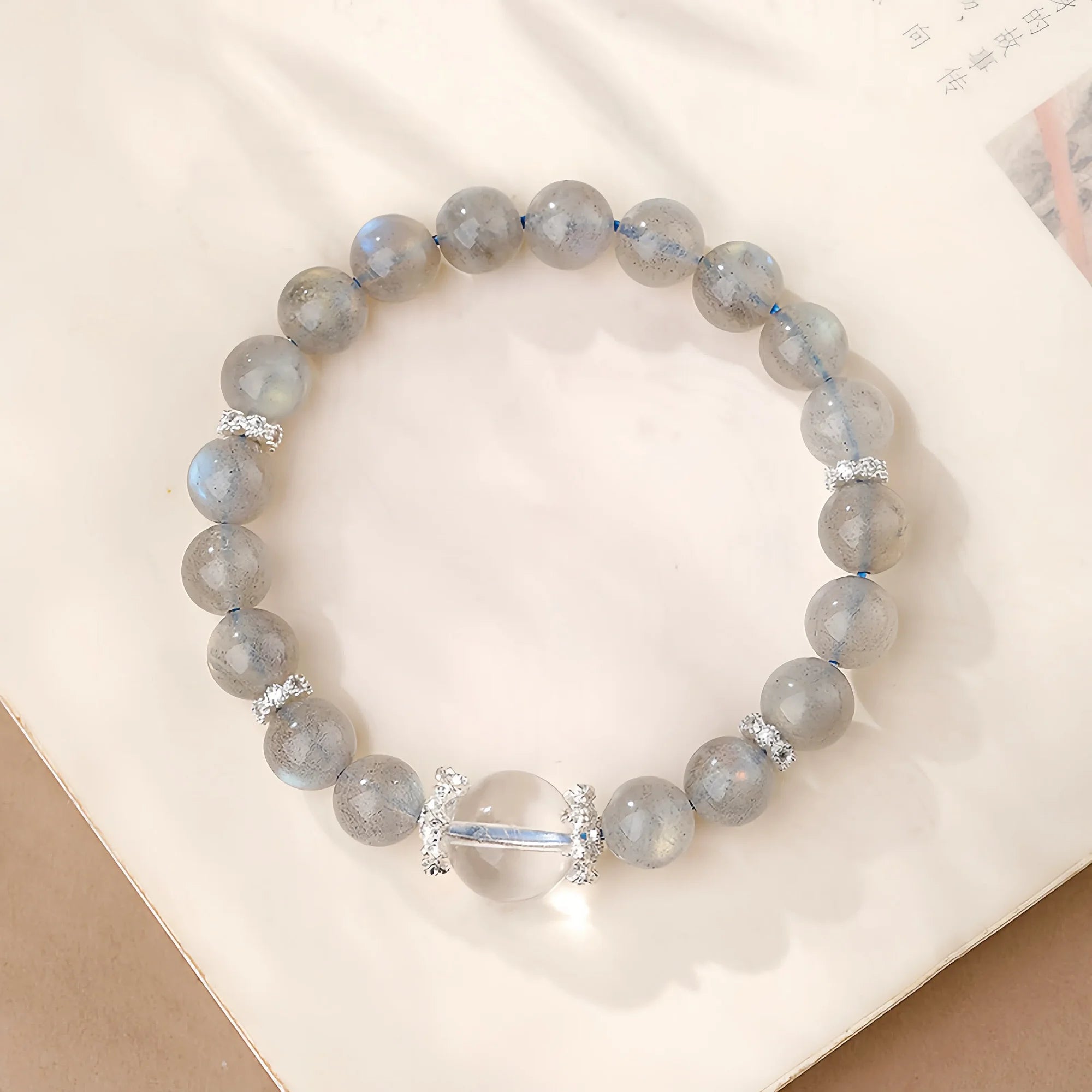 Luna Gray Moonstone Bracelet