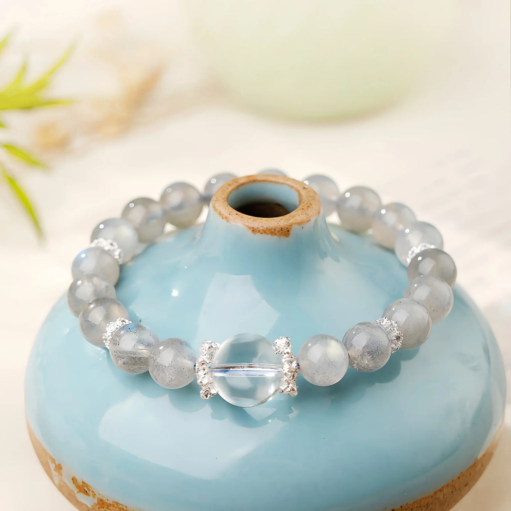 Luna Gray Moonstone Bracelet