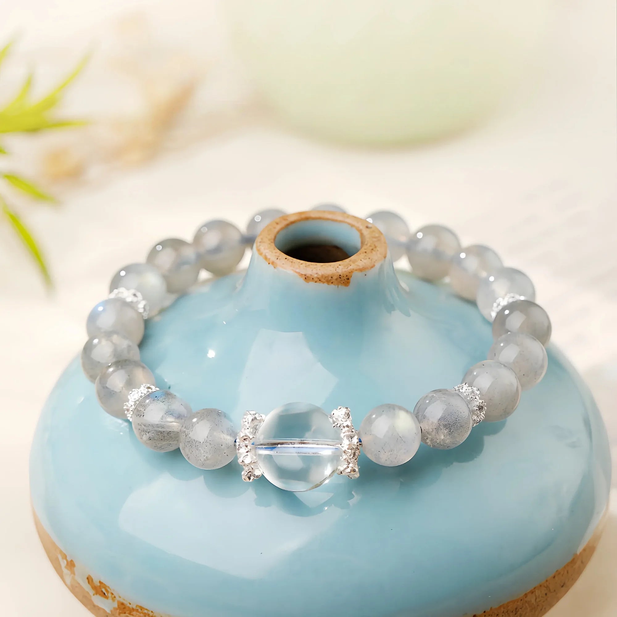 Luna Gray Moonstone Bracelet